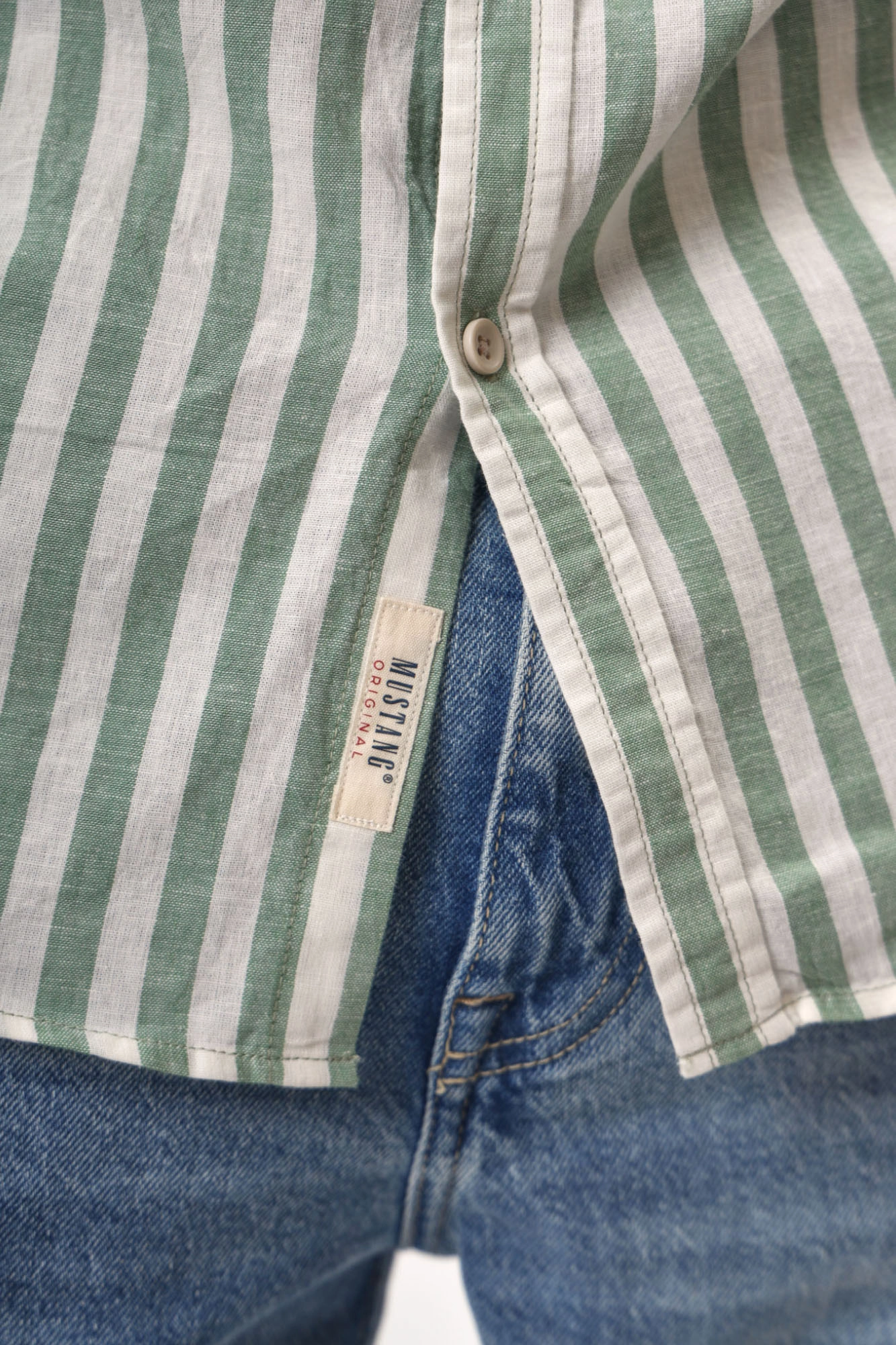 1016249 Рубашка Mustang Зеленый