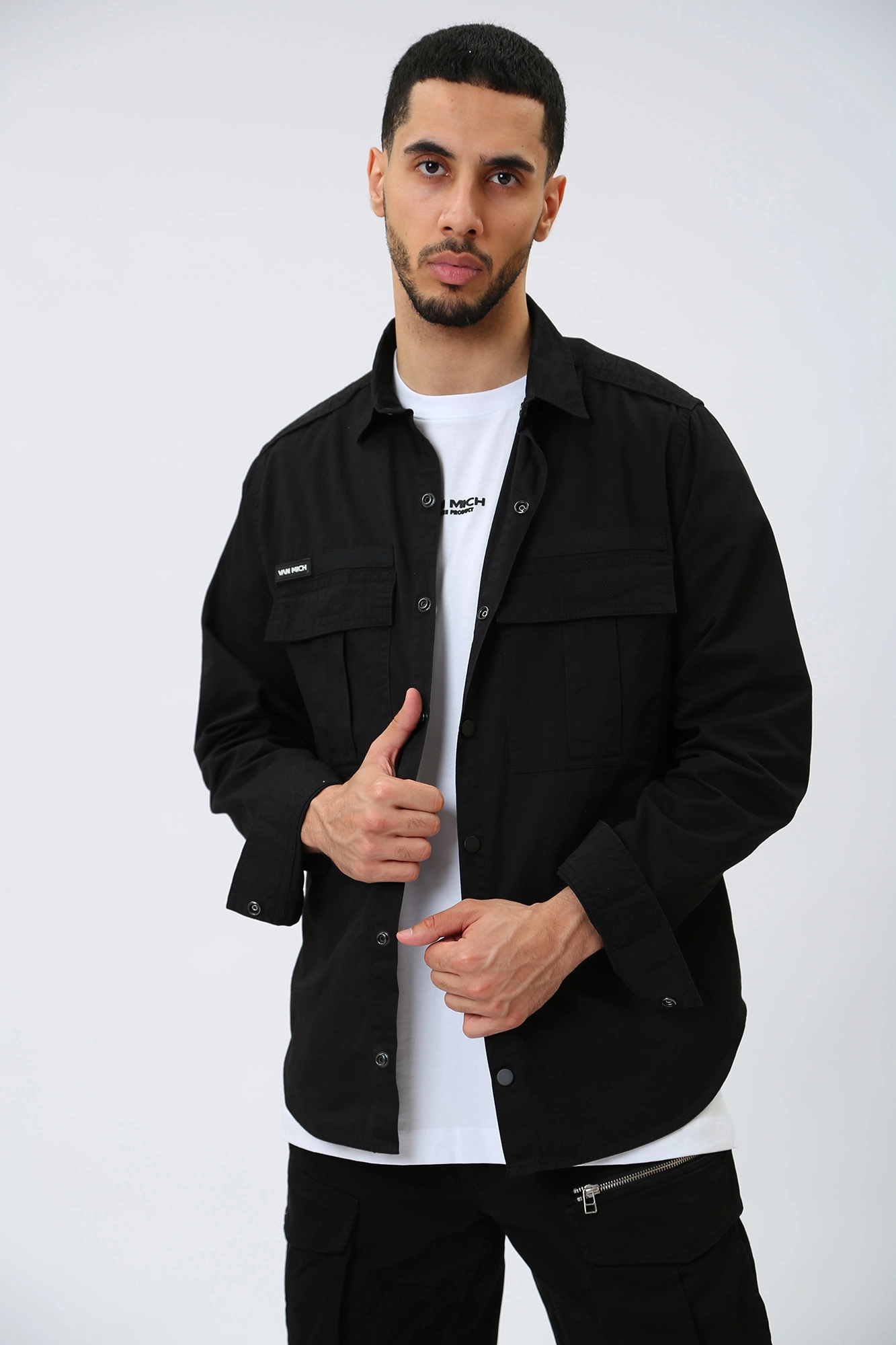 VM-231-46-017 Рубашка с длинным рукавом Van Mich Черный