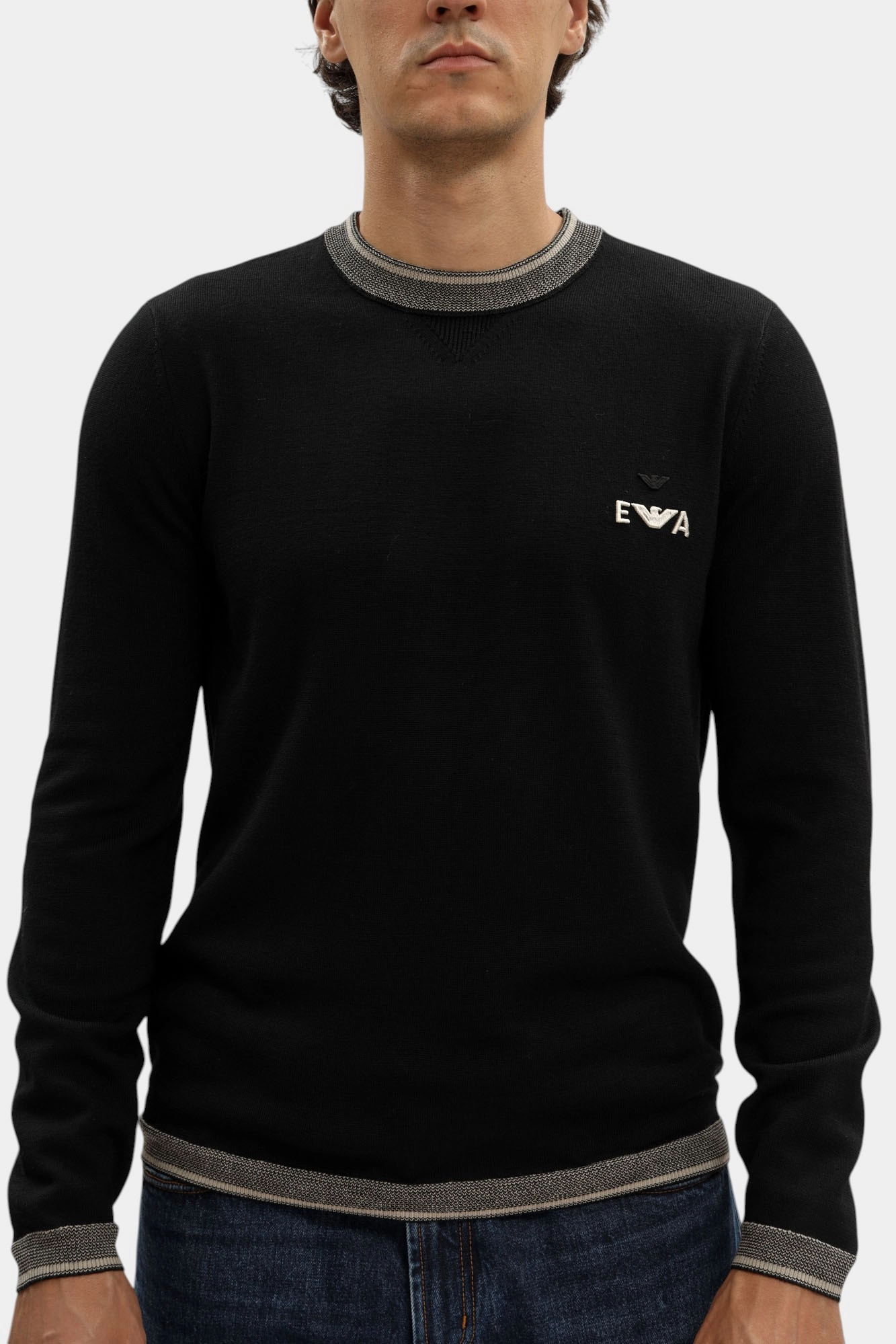 EM003387_ AF14697 Джемпер Emporio Armani Черный