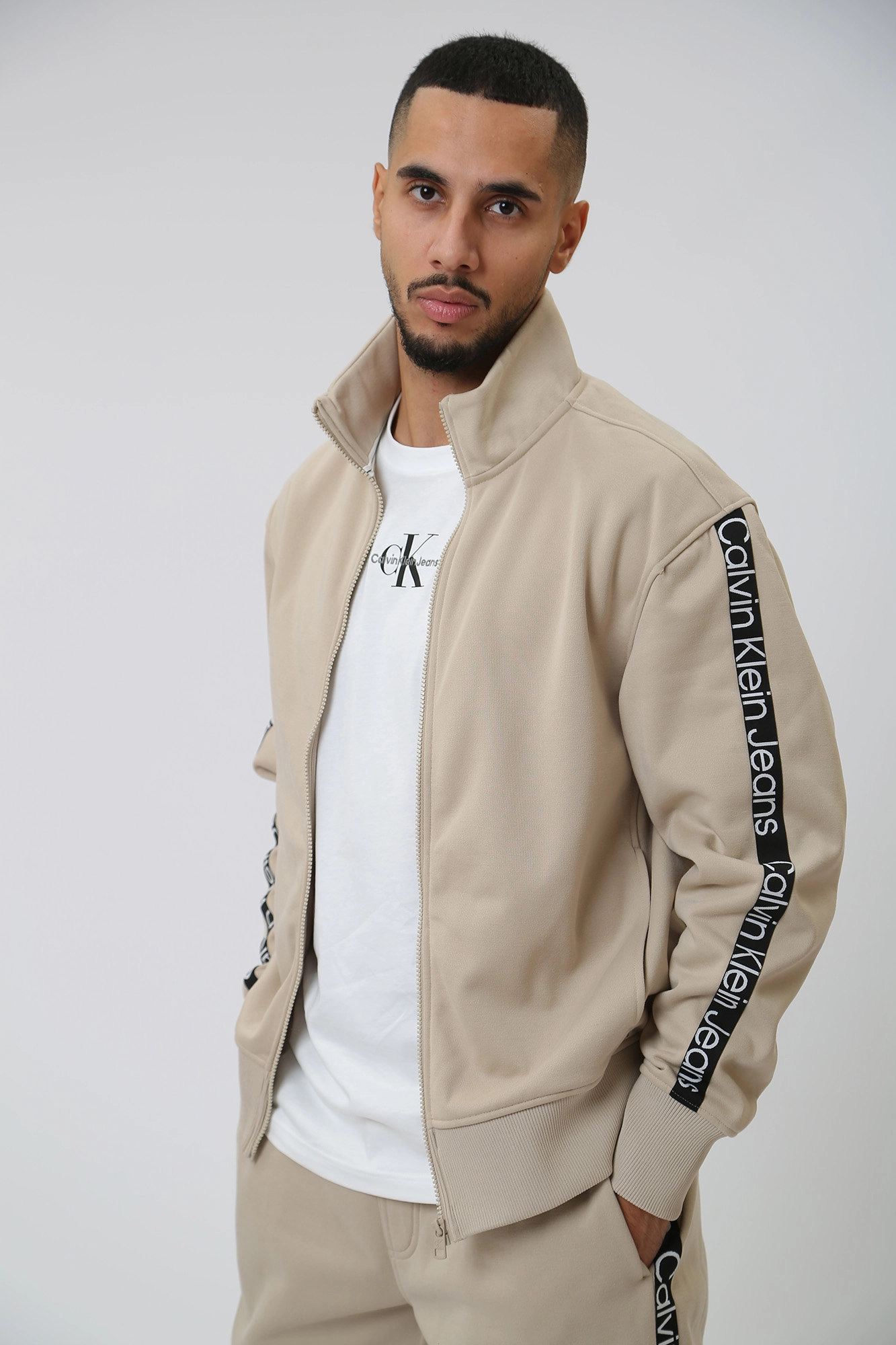 Calvin klein beige hoodie top