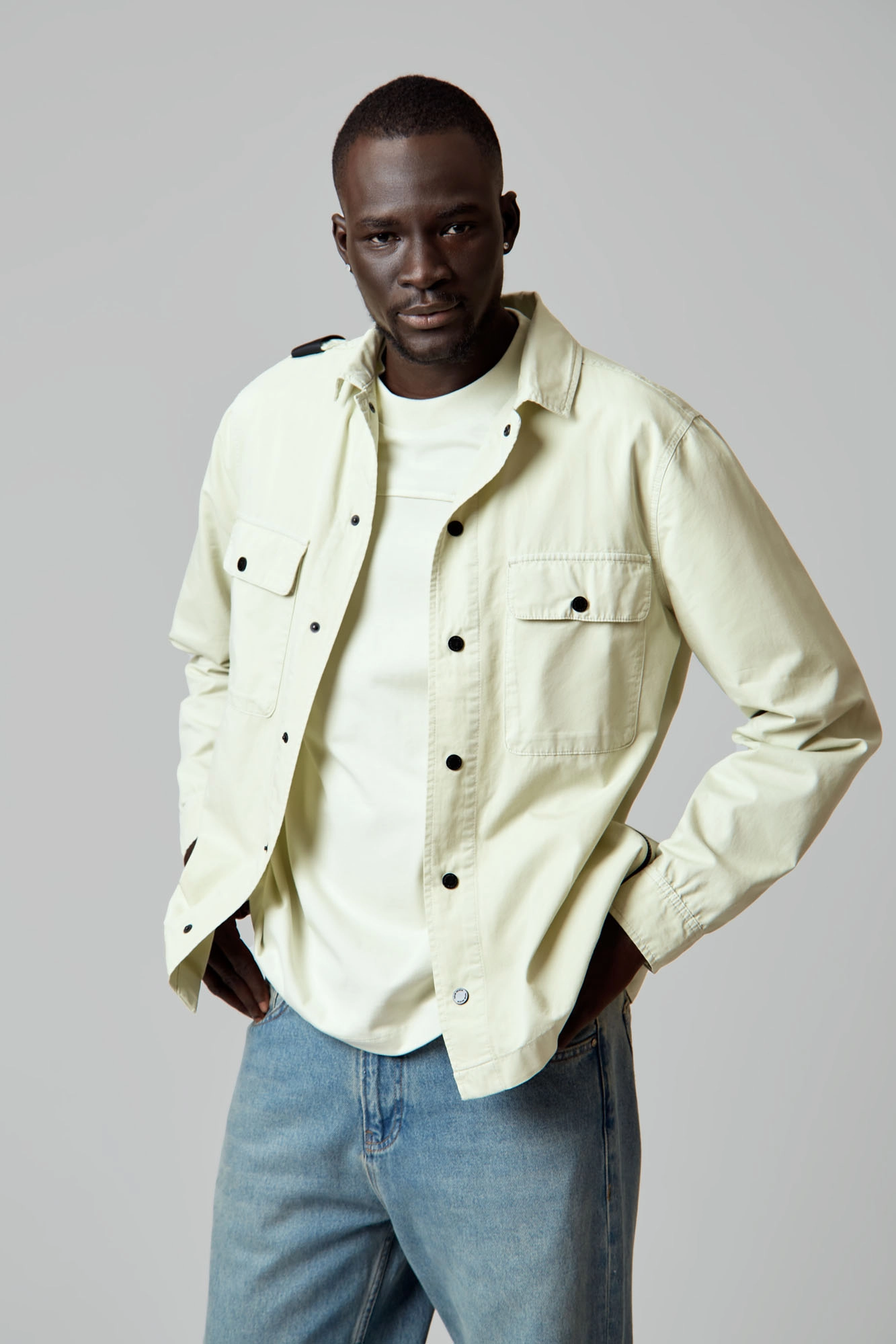 VM-OMA-46-346 Рубашка с длинным рукавом Van Mich Зеленый