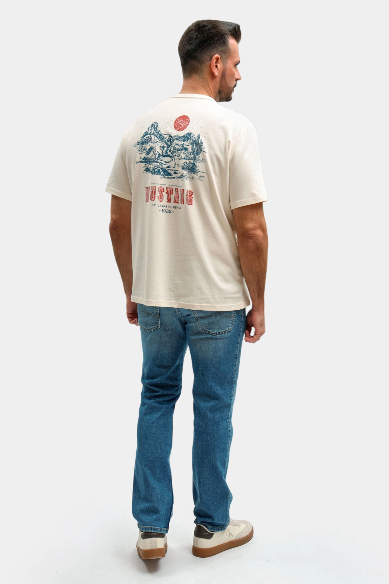 1017389 Футболка Mustang Белый