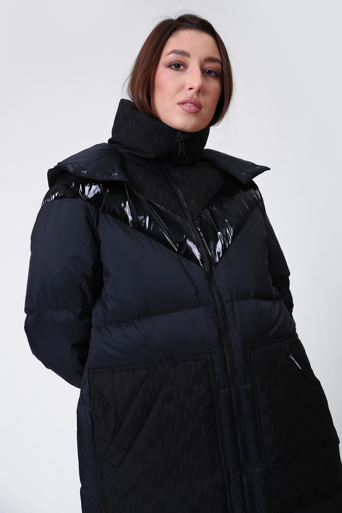 226W1504 куртка пуховая karl lagerfeld 