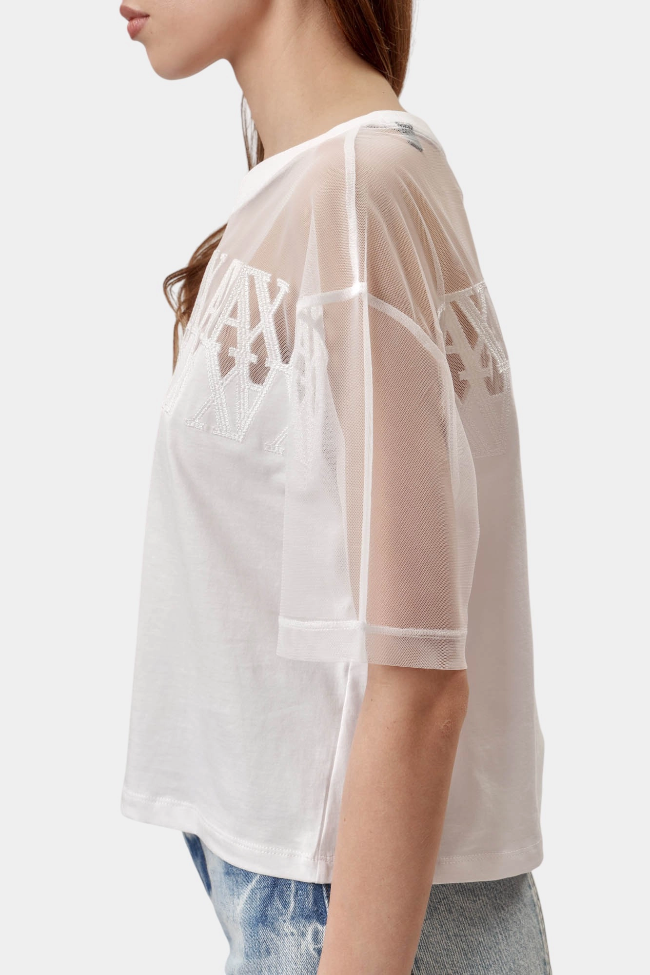 XW000516_AF10359 кроп-топ armani exchange 