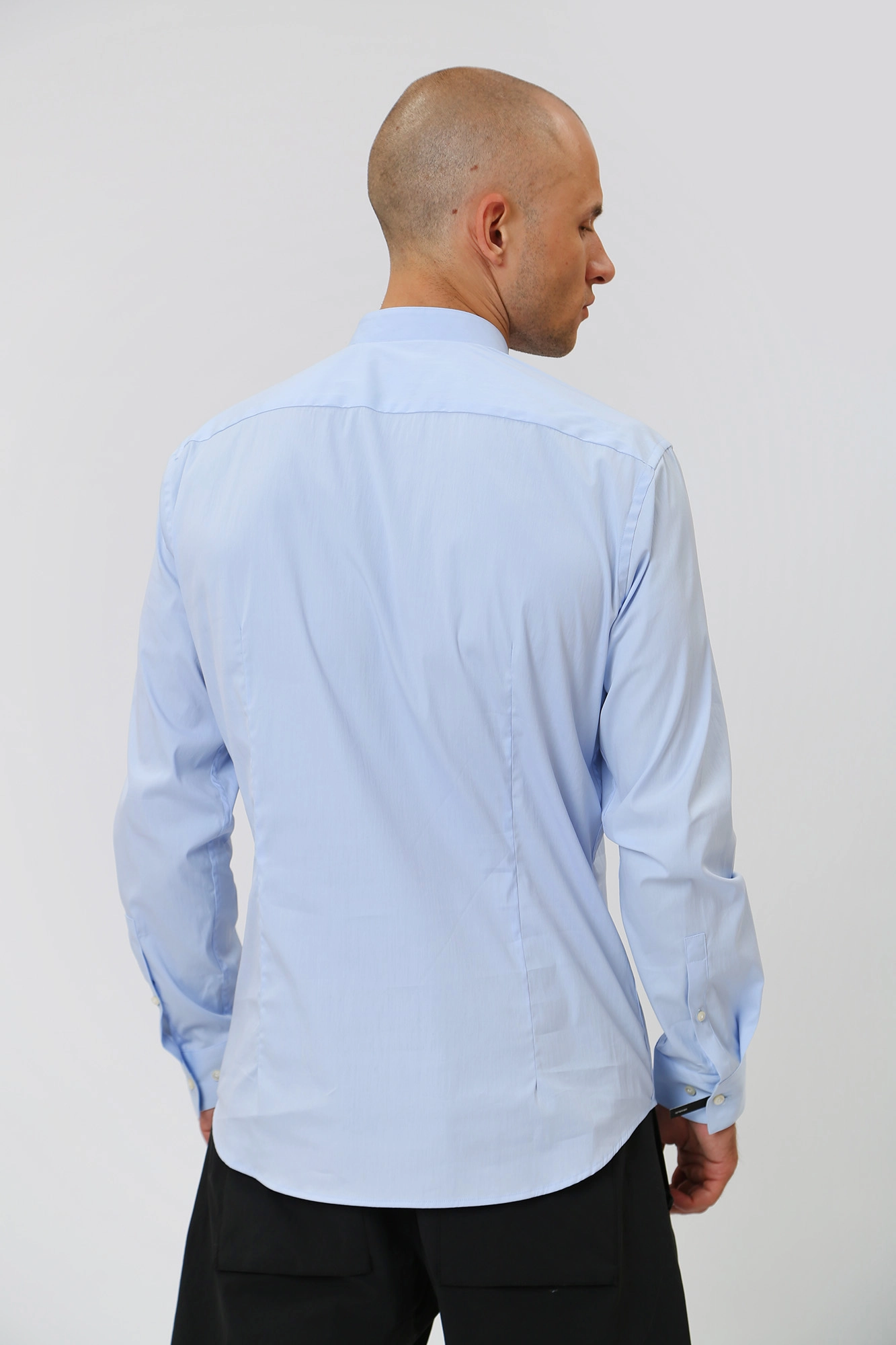 30032318_100037 Сорочка д/р Strellson Синий