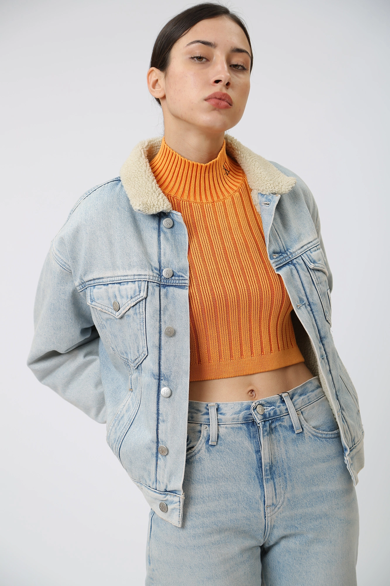 J20J221847 куртка джинсовая calvin klein jeans 