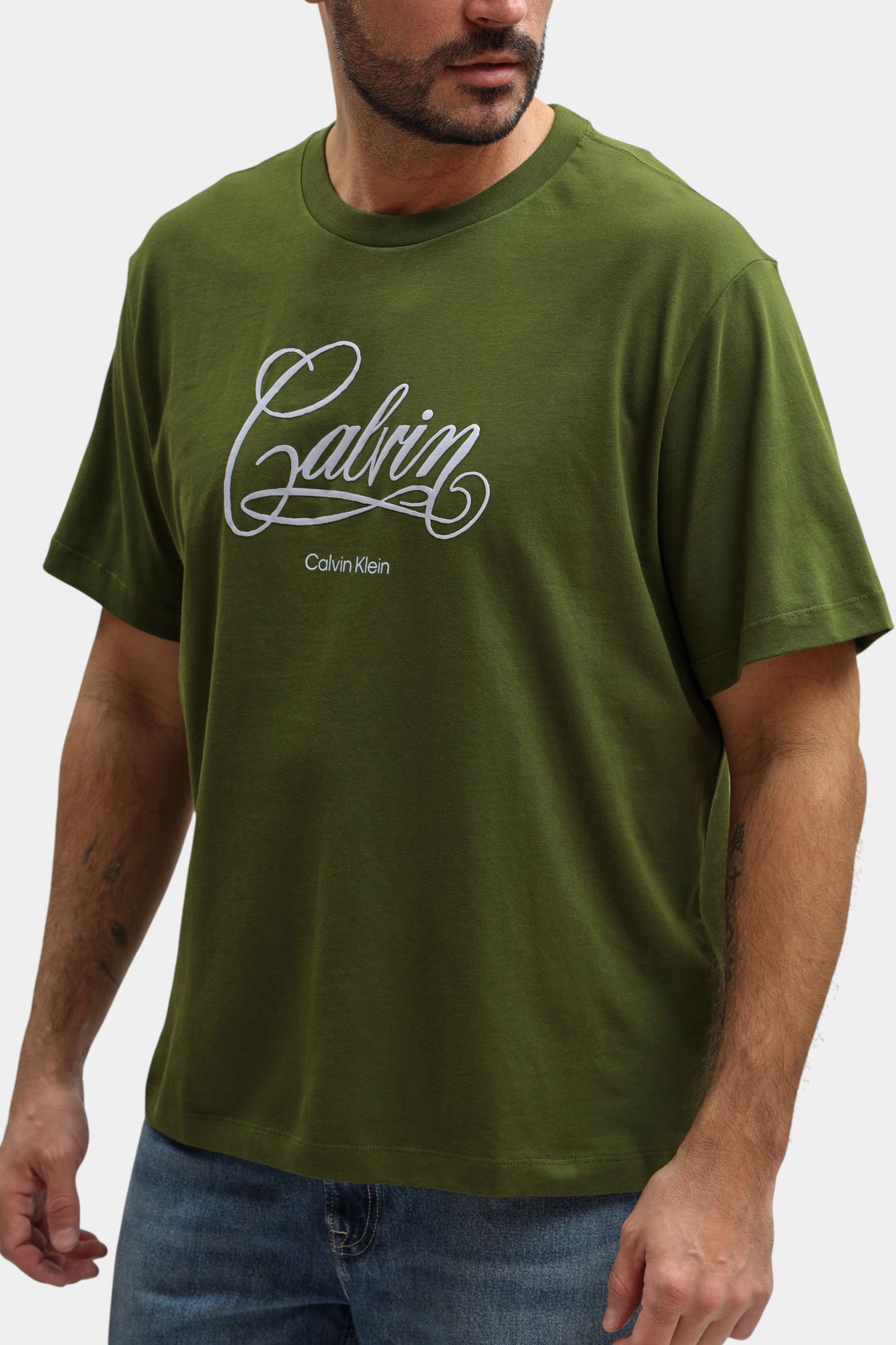 LV04RE804G Футболка Calvin Klein Jeans Зеленый