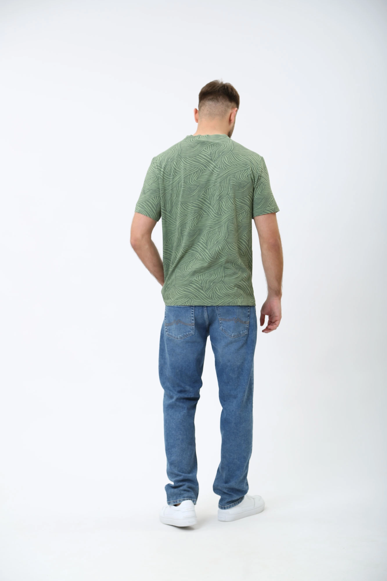 1014945 Футболка Mustang Зеленый