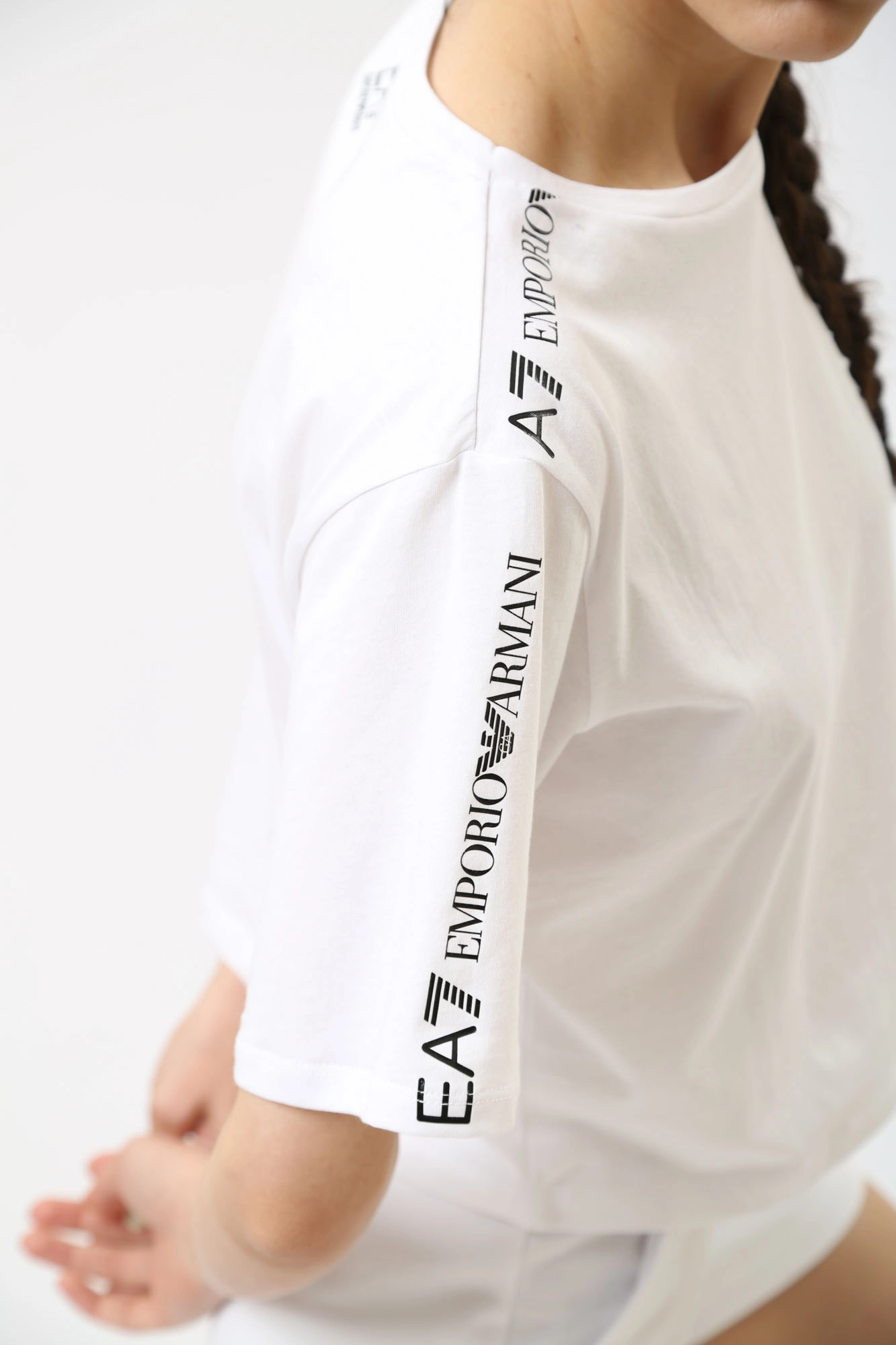 3DTT02_TJ02Z_0102 кроп-топ ea7 