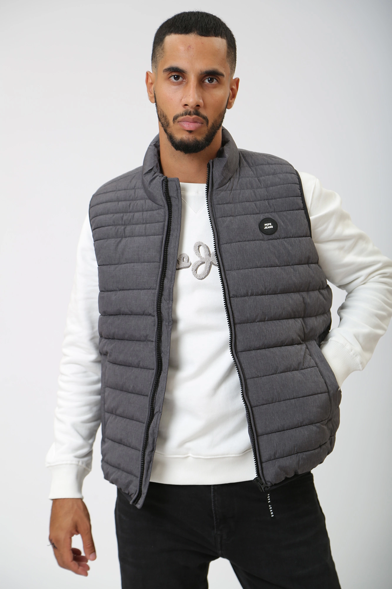 PM402863 Жилет утепленный Pepe Jeans Серый