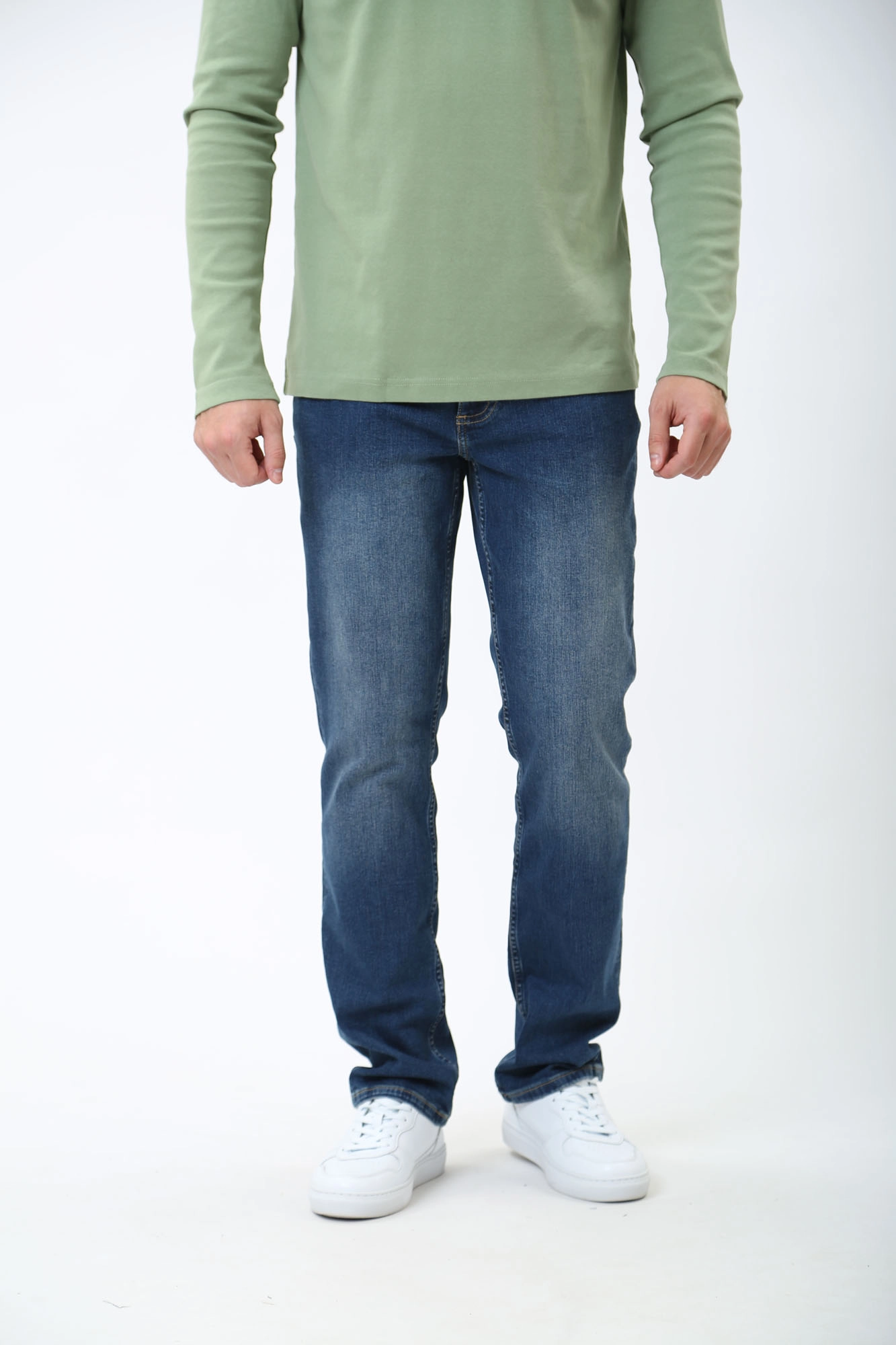 1013976-5000 Джинсы Washington Straight  Mustang Синий