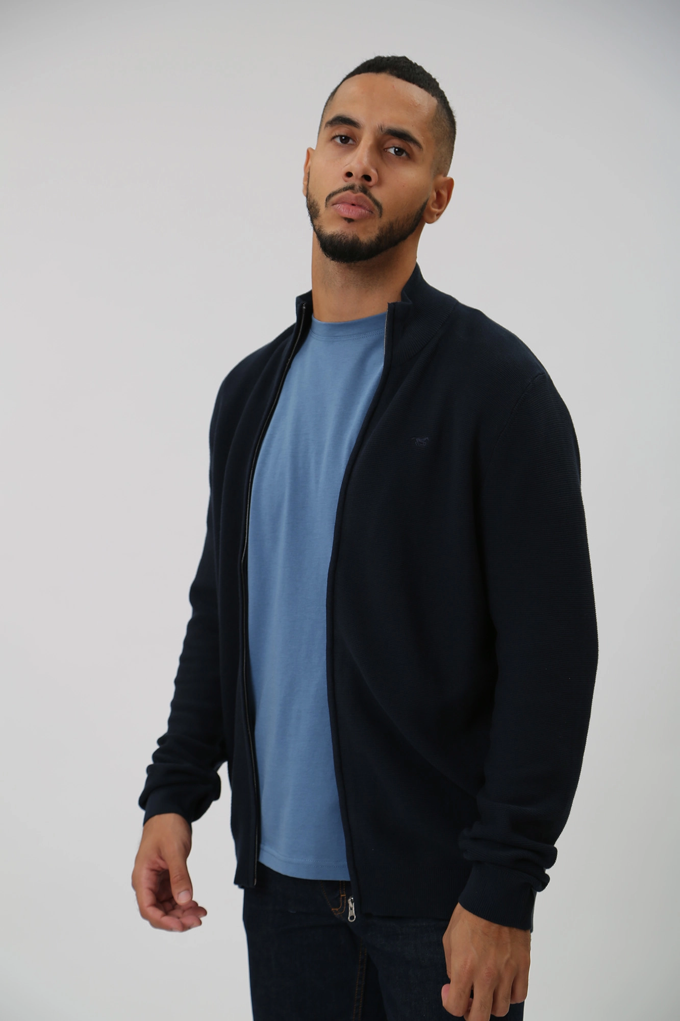 1014116 Кардиган Mustang Синий