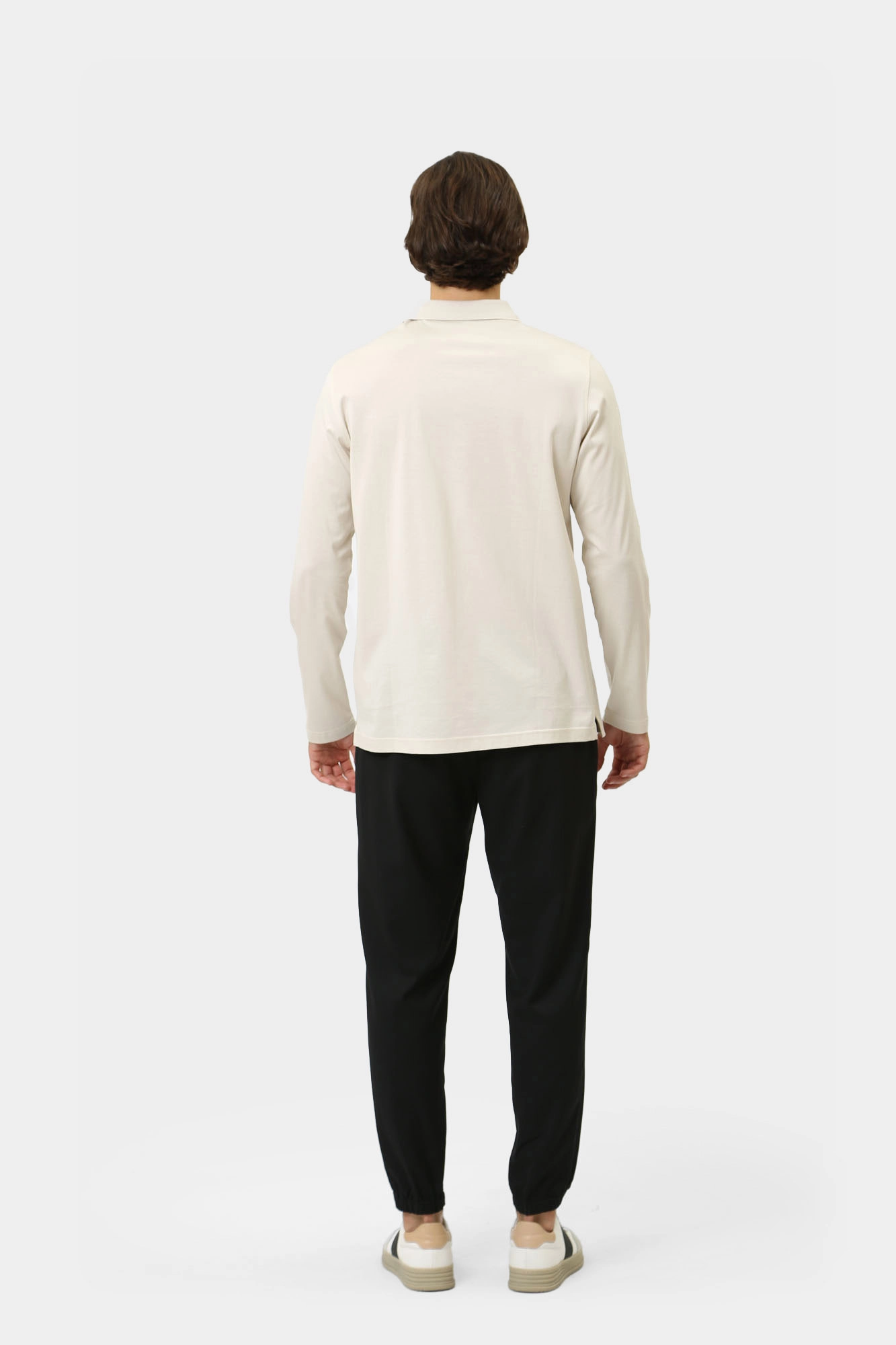 544200_745000 Поло с длинным рукавом Karl Lagerfeld Бежевый