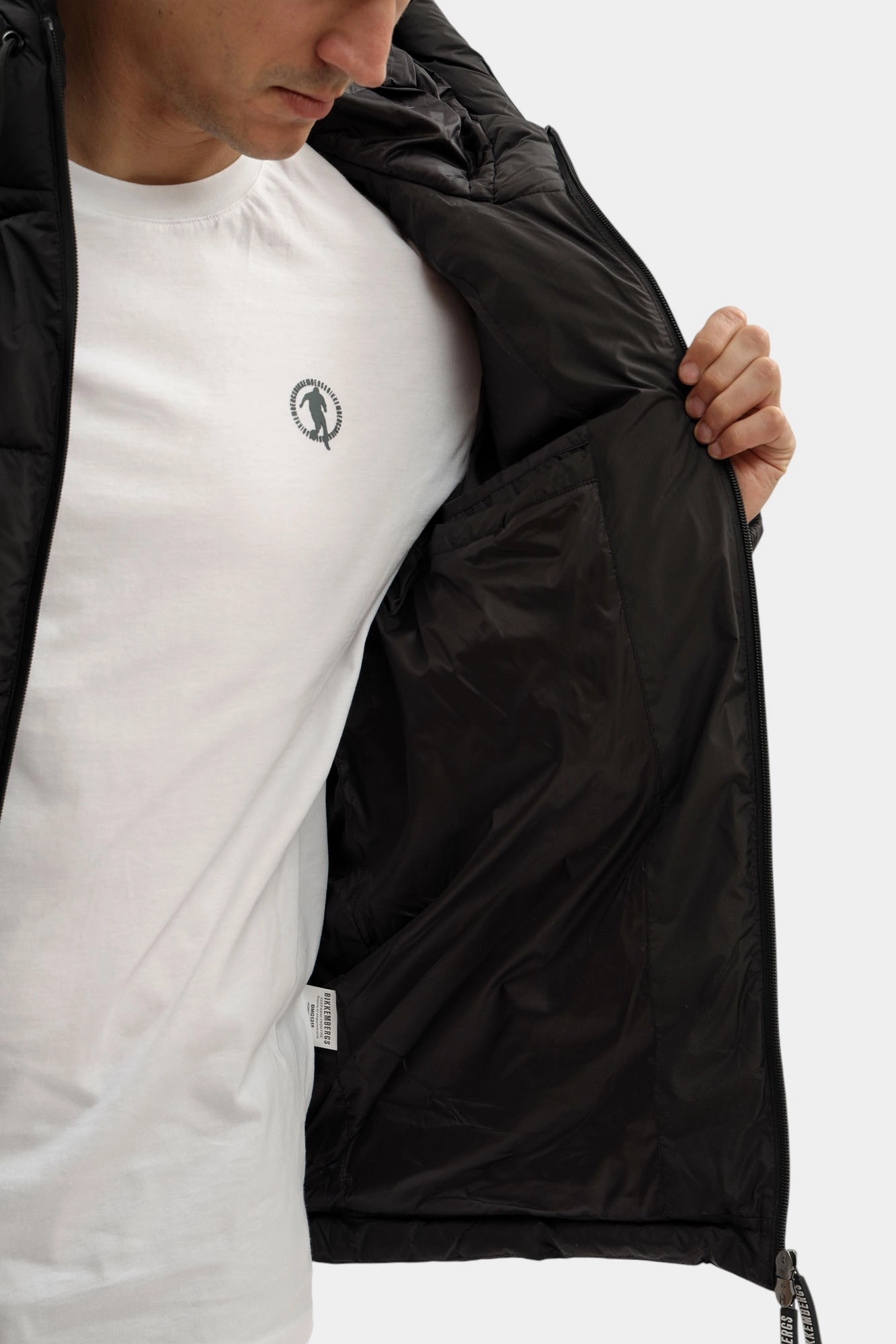 BMG1318 Пуховик Bikkembergs Черный