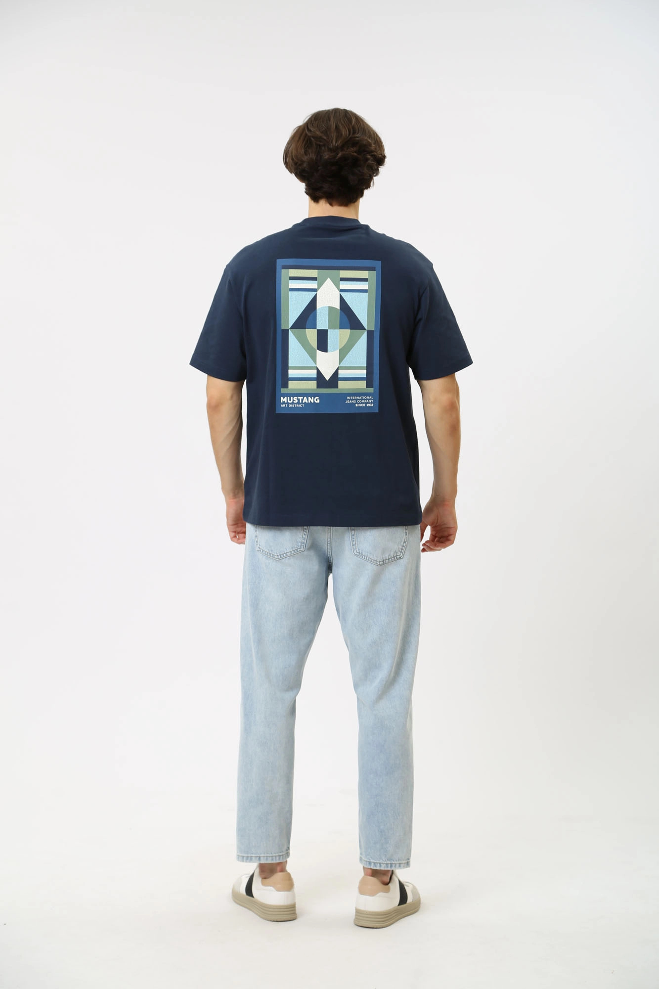 1015129-5000 Джинсы Denver Tapered Cropped  Mustang Синий