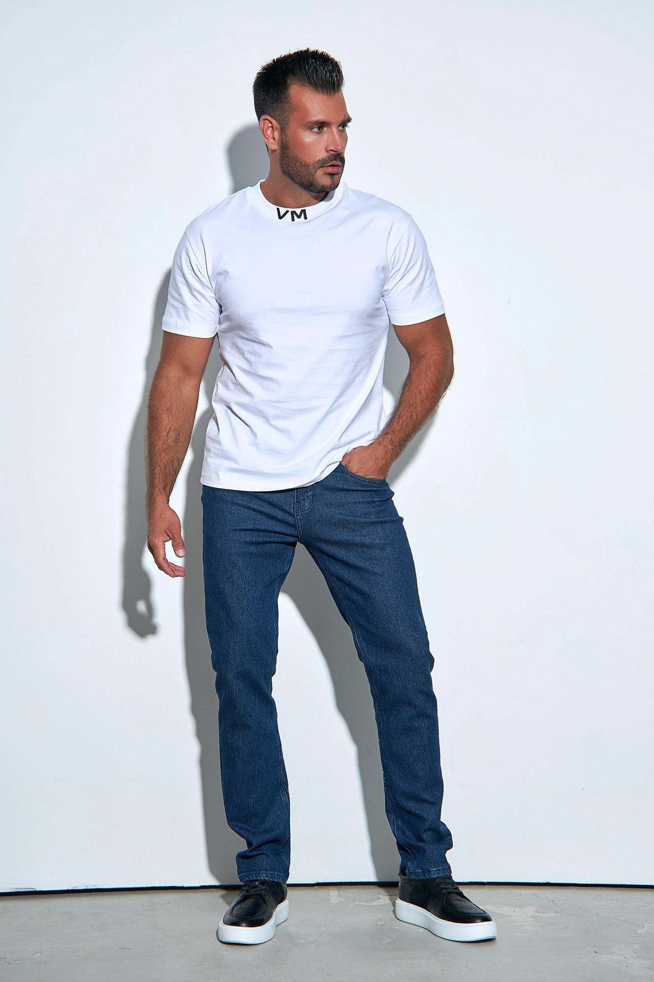 VM-232-33-013 Джинсы Slim Van Mich Синий