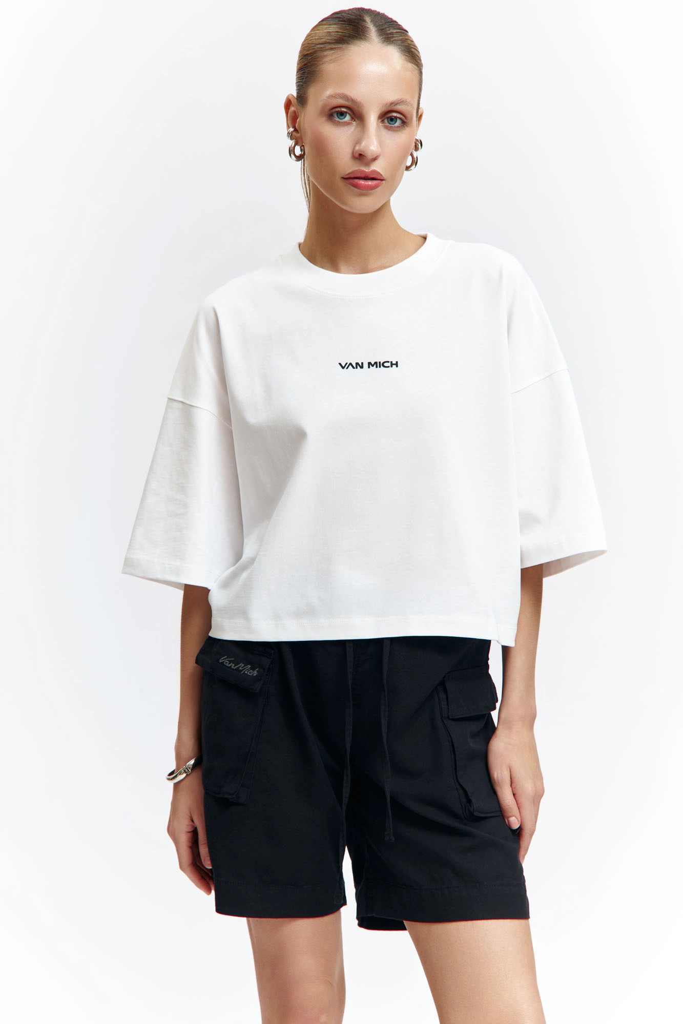 VW-OMA-55-443 шорты льняные van mich 