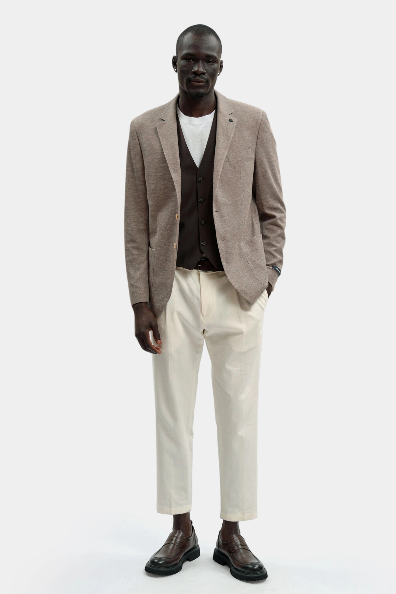 561041_155280 Пиджак классический Karl Lagerfeld Коричневый