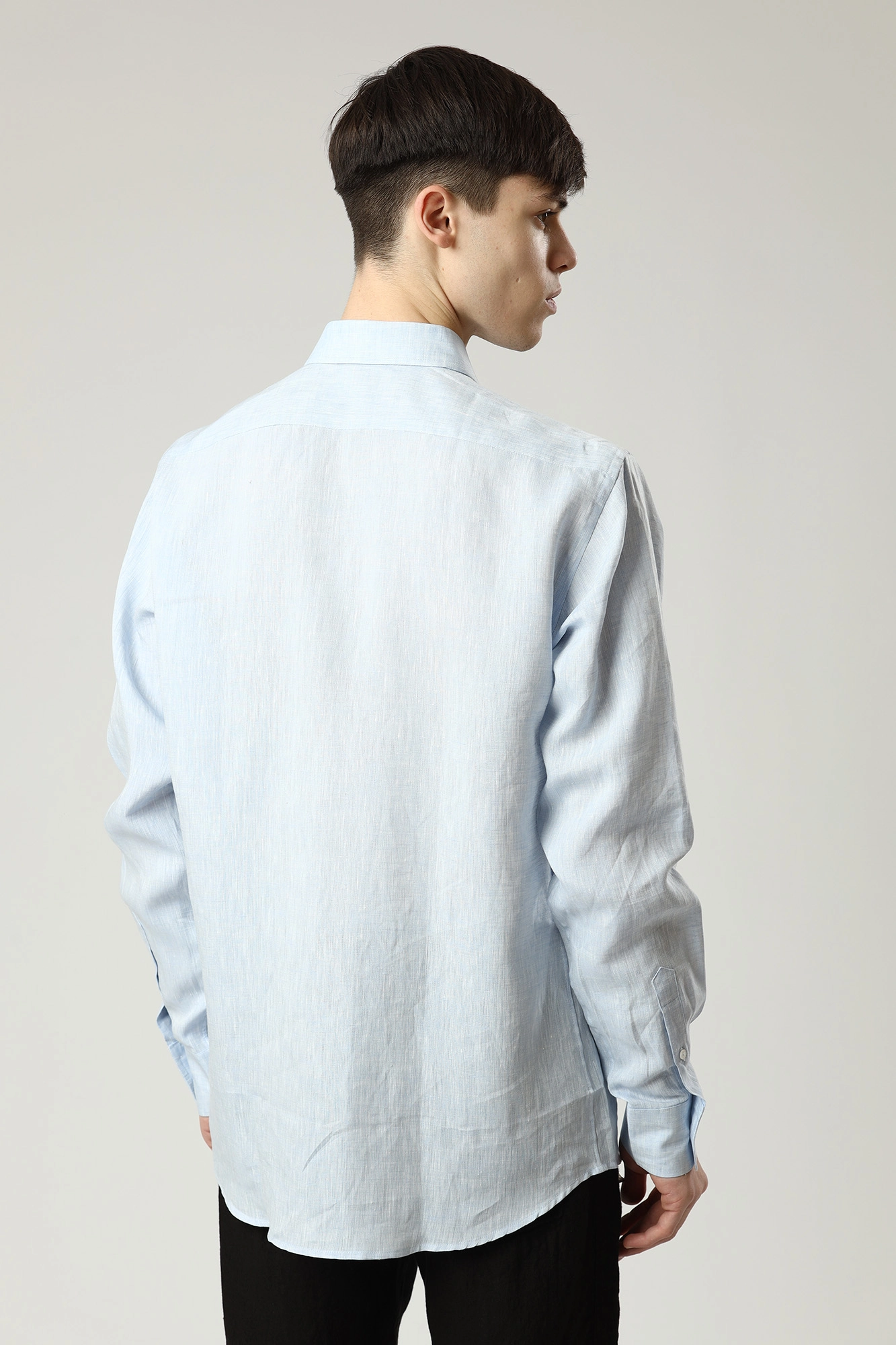 521667_605000 Сорочка льняная Karl Lagerfeld Голубой