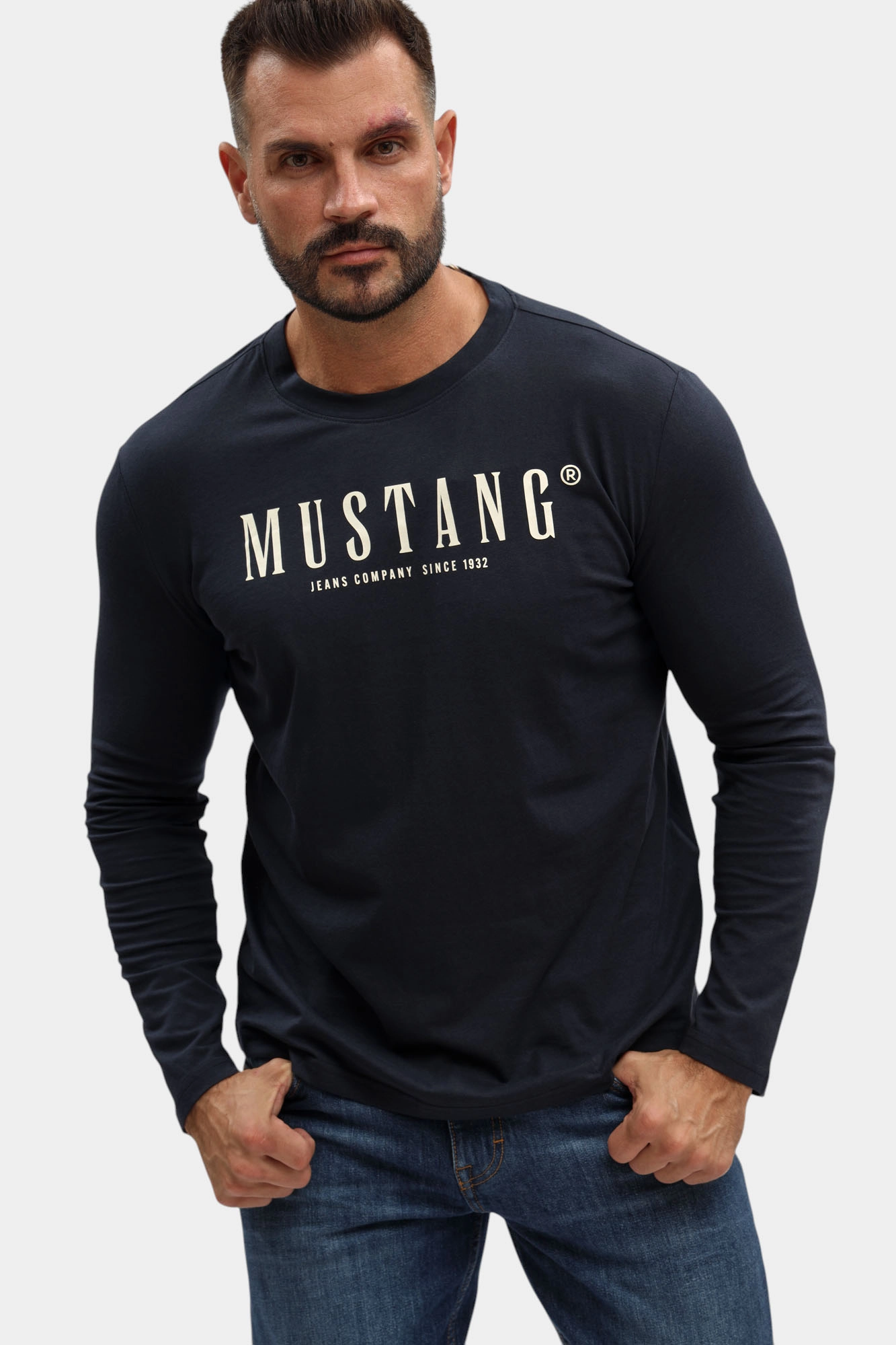 1017139 Футболка Mustang Синий