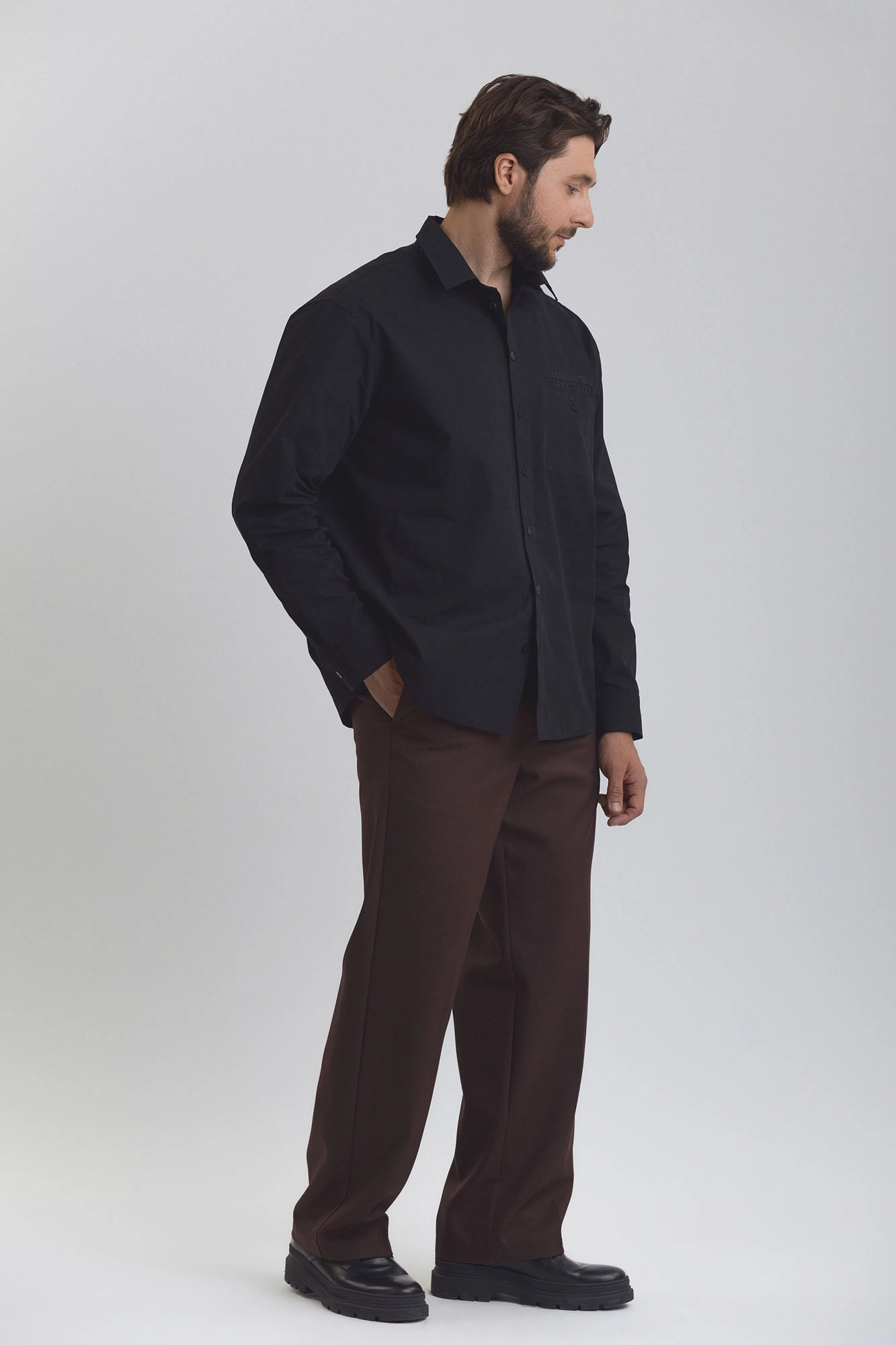 M-252-TH-56-2305 Рубашка с длинным рукавом The Hills Черный