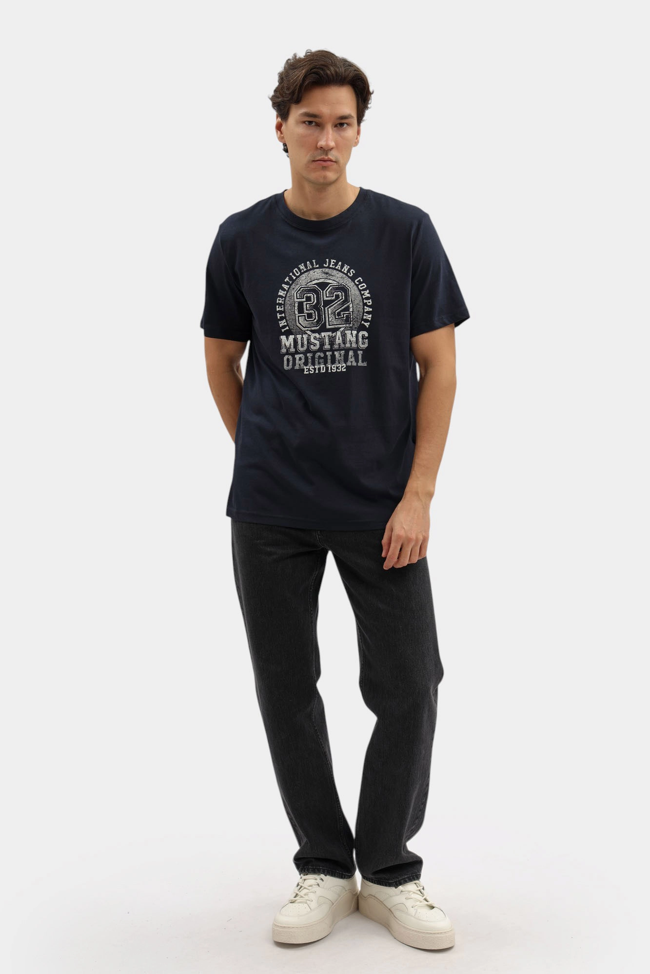 1016859 Футболка Mustang Синий