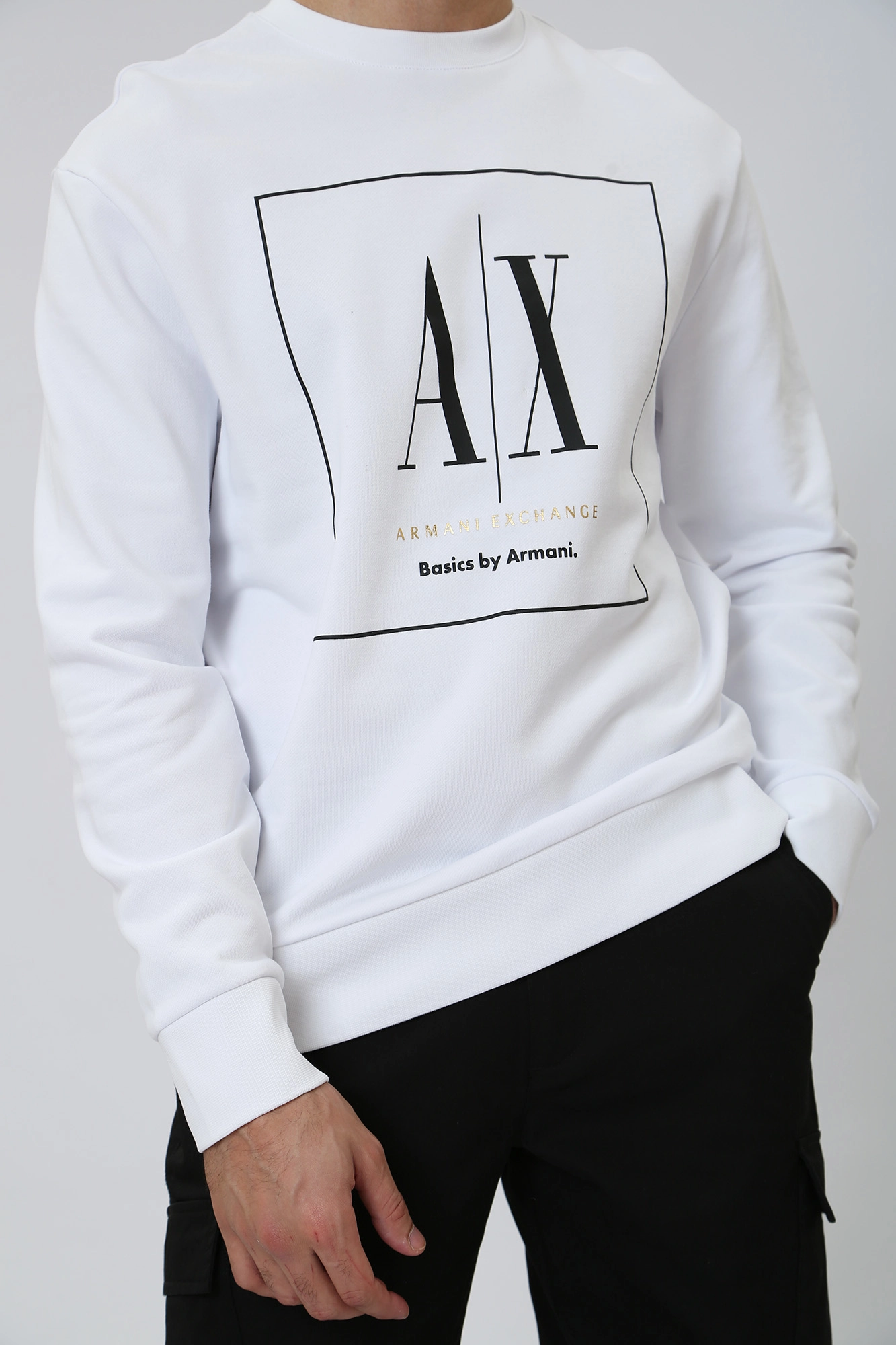 3RZMAB_ZJ83Z Свитшот Armani Exchange Белый