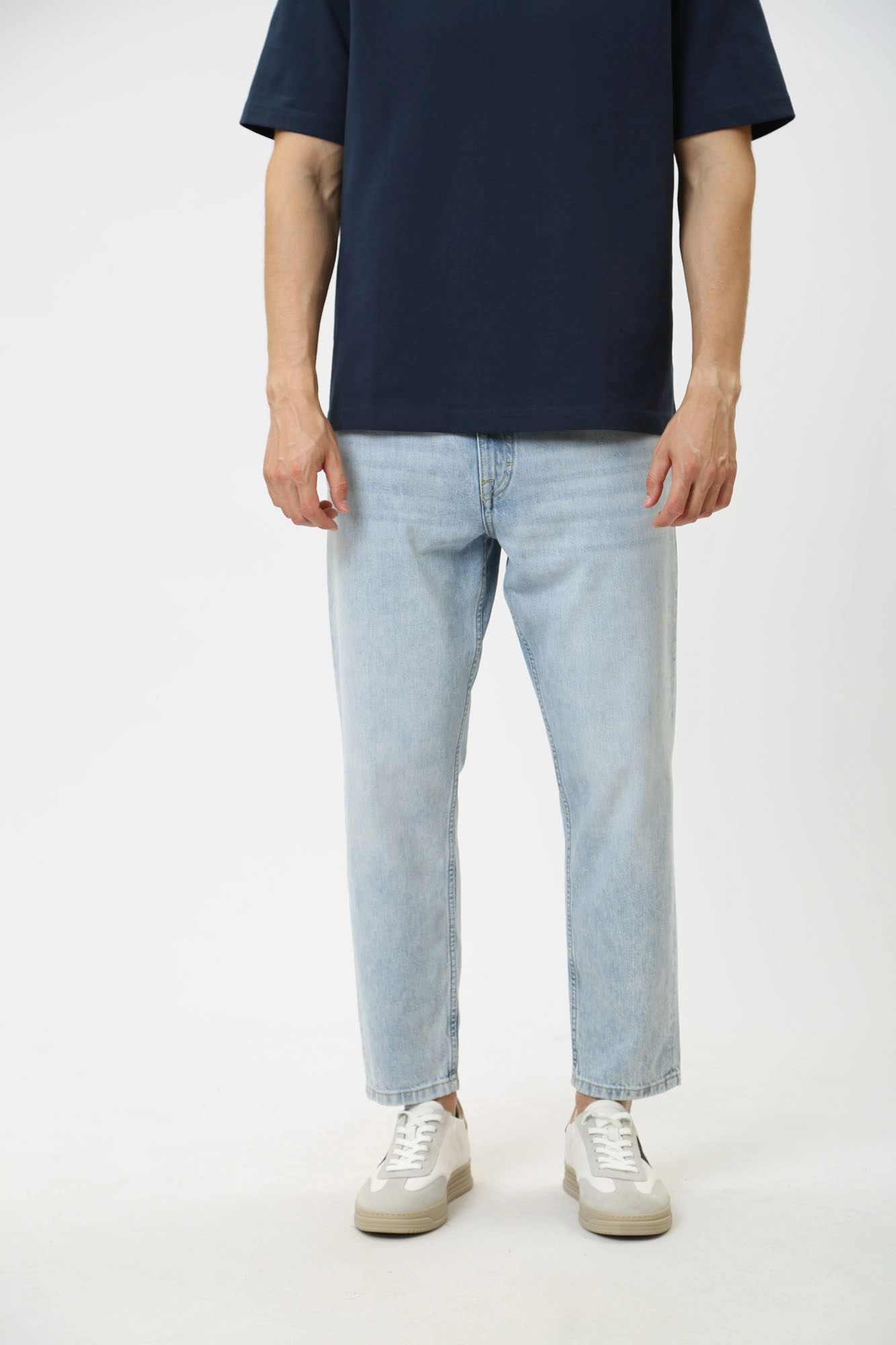 1015129-5000 Джинсы Denver Tapered Cropped  Mustang Синий