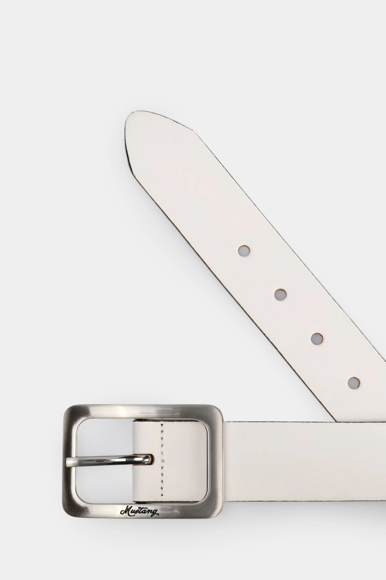 MW3068L25 Ремень Mustang Белый