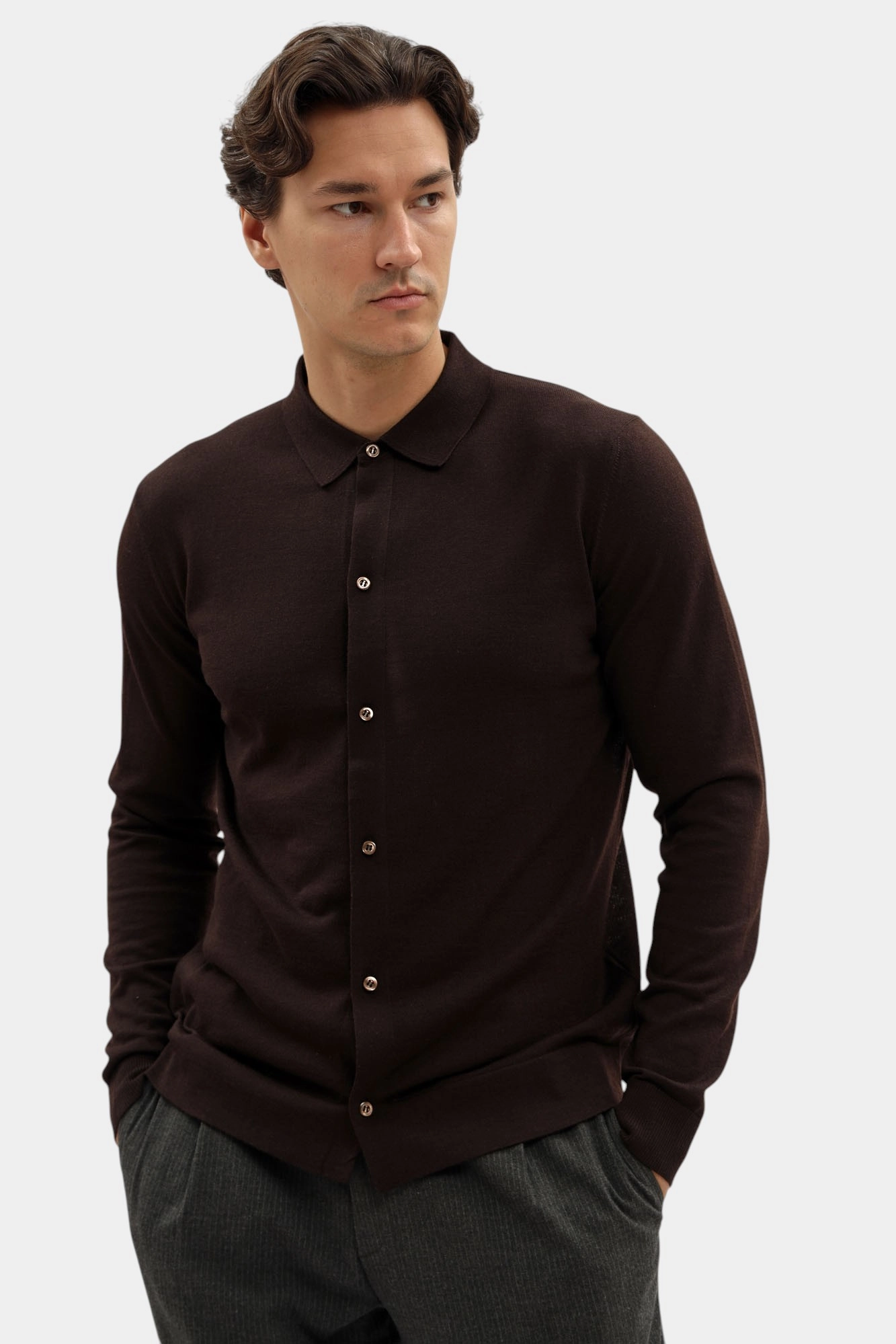 30043688_10018697 Кардиган Strellson Коричневый