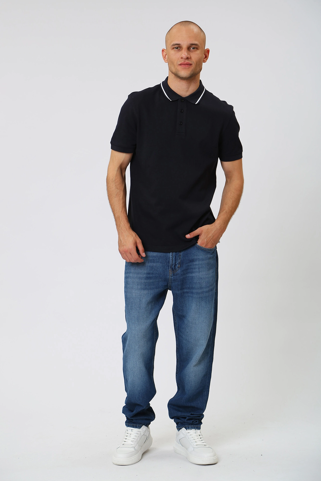 30037553_10015974 Поло Strellson Синий