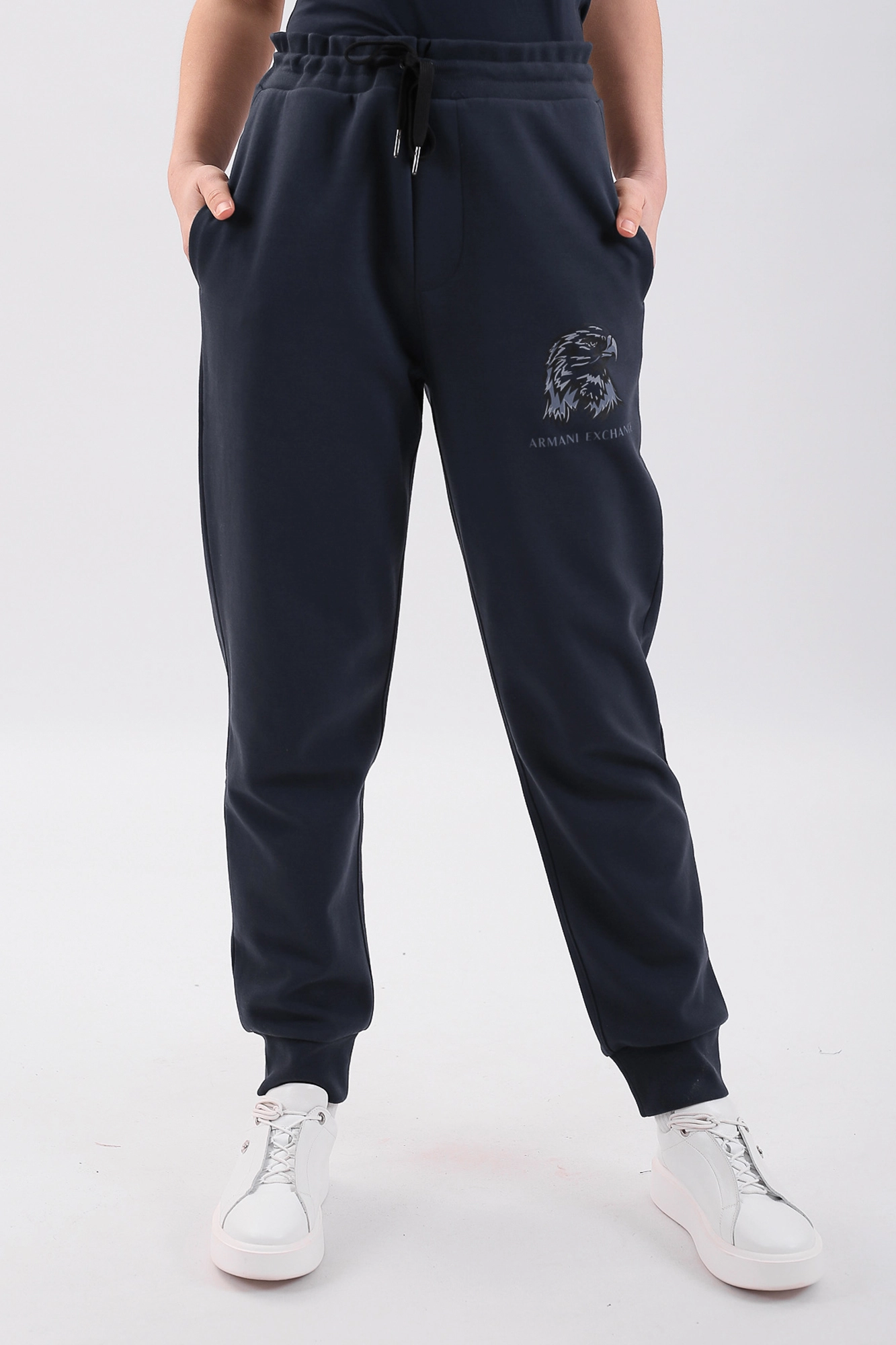 3LZPAQ_ZJ5UZ Брюки спортивные джоггеры Armani Exchange Синий