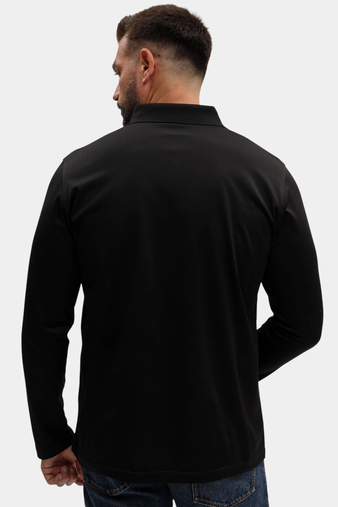 554200_745002 Поло с длинным рукавом Karl Lagerfeld Черный