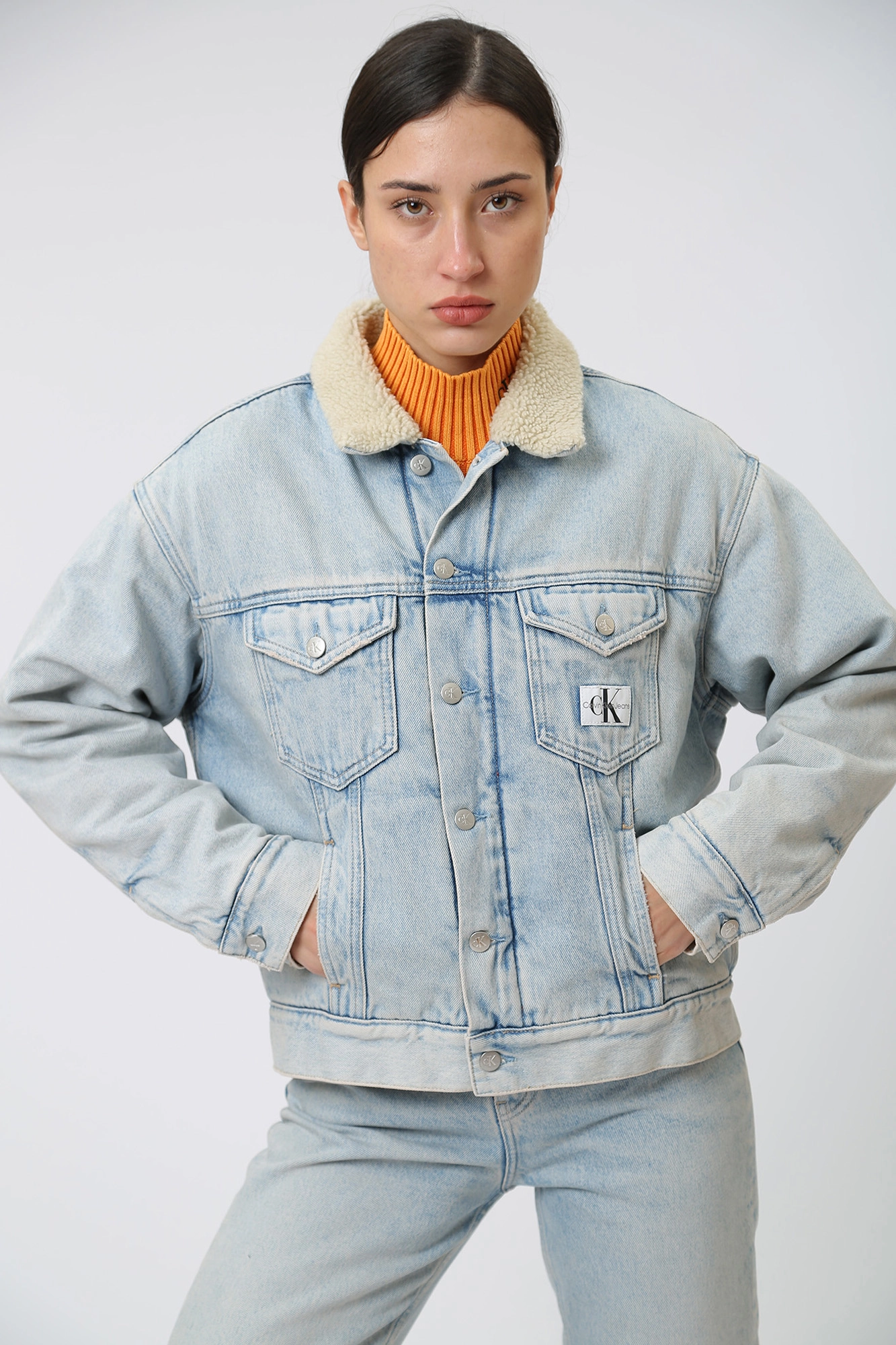 J20J221847 куртка джинсовая calvin klein jeans 