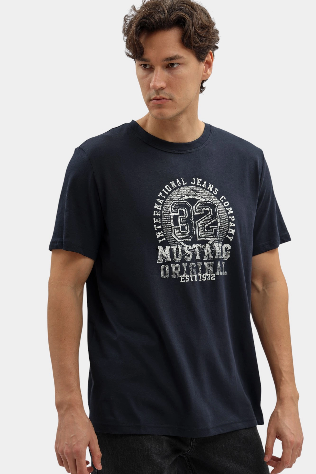 1016859 Футболка Mustang Синий