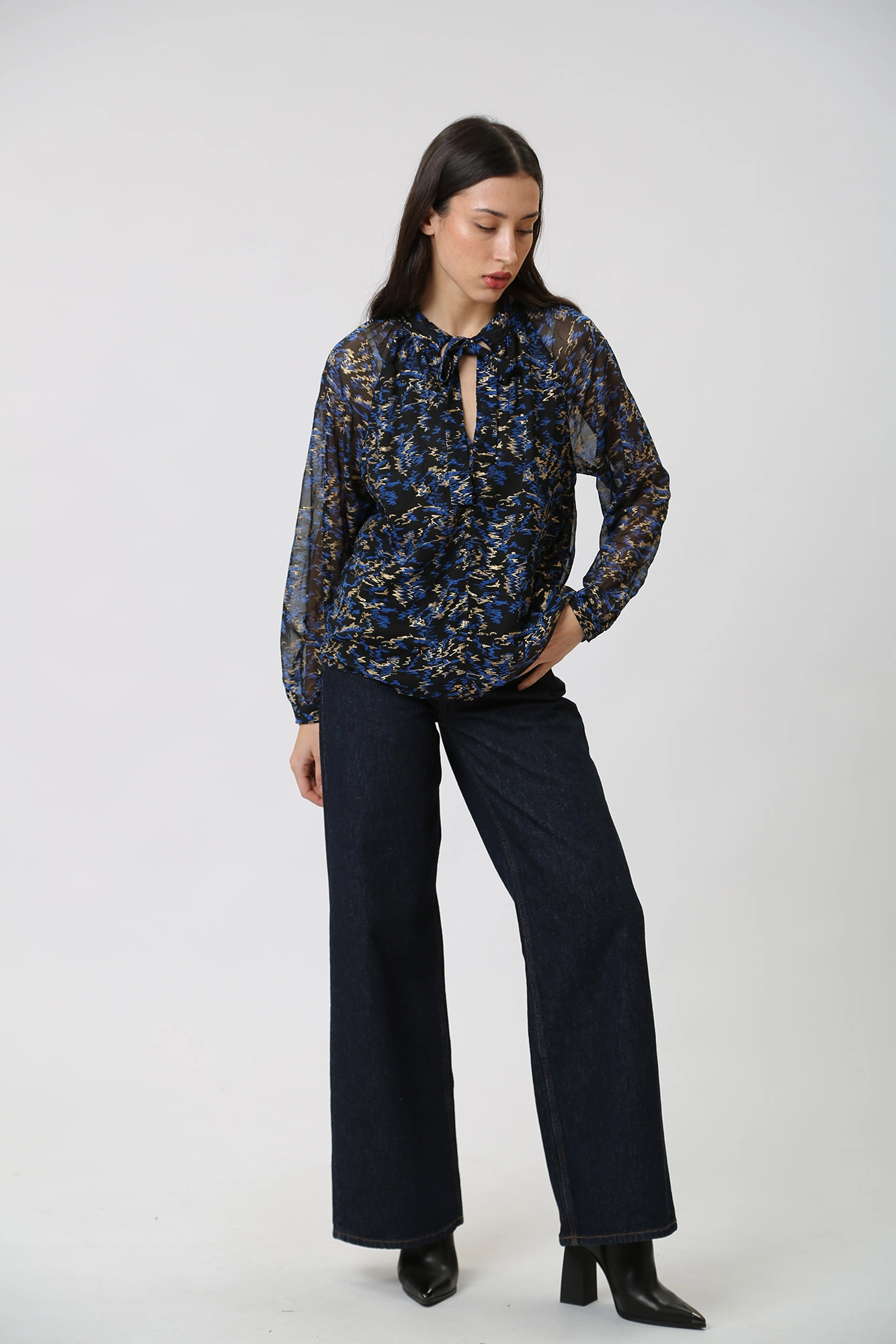 1014541 блузка д/р mustang 