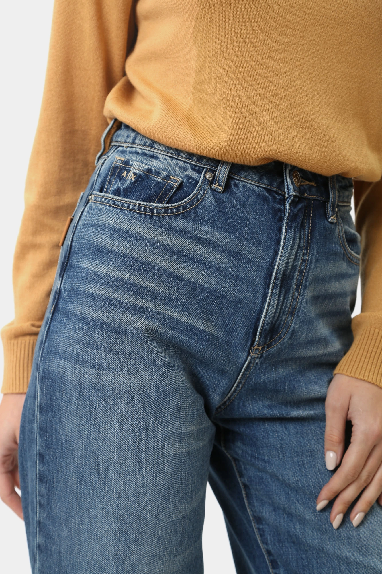 6DYJ38_Y19HZ брюки джинсовые armani exchange