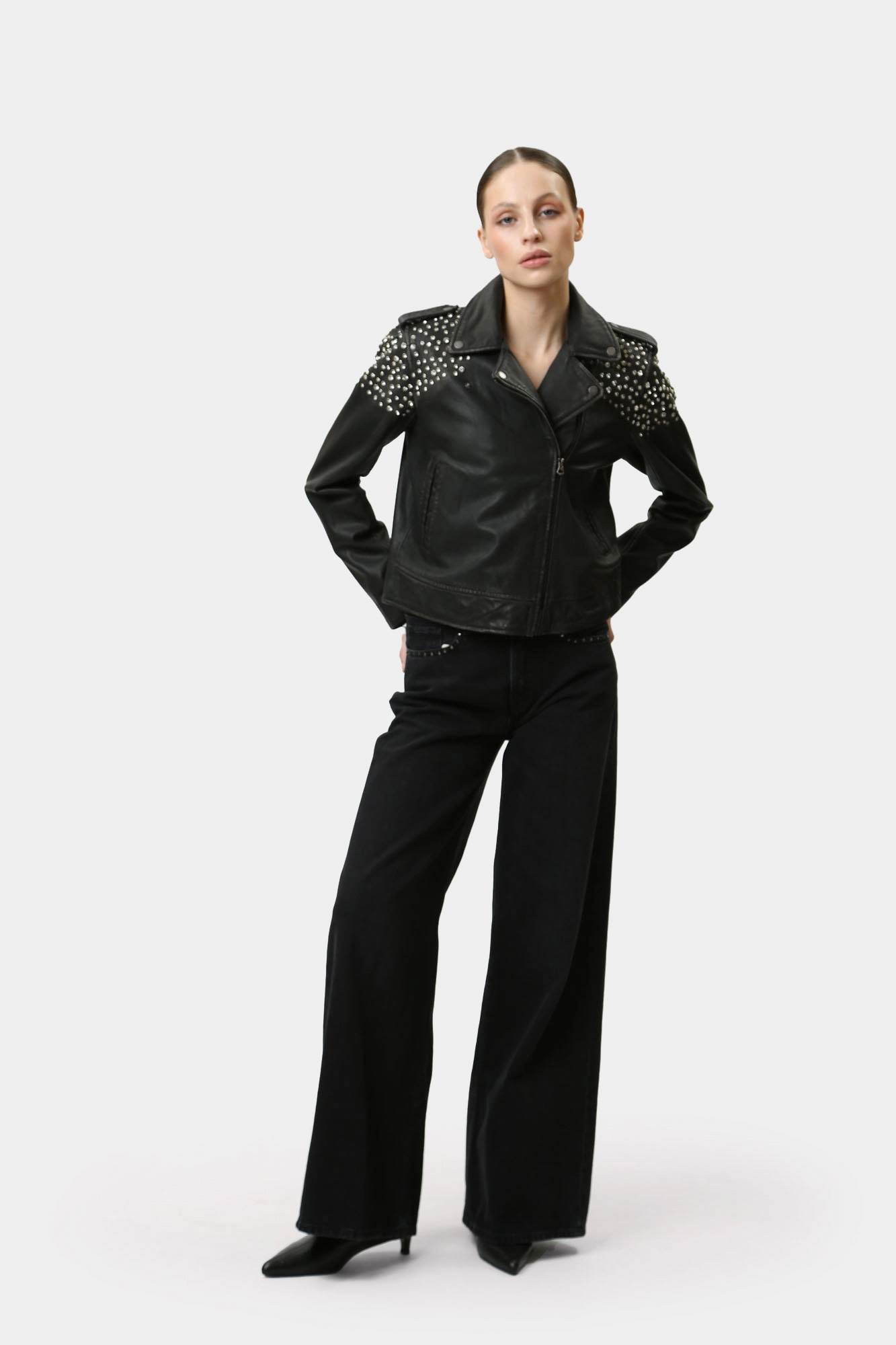 PL402523 куртка кожаная pepe jeans 