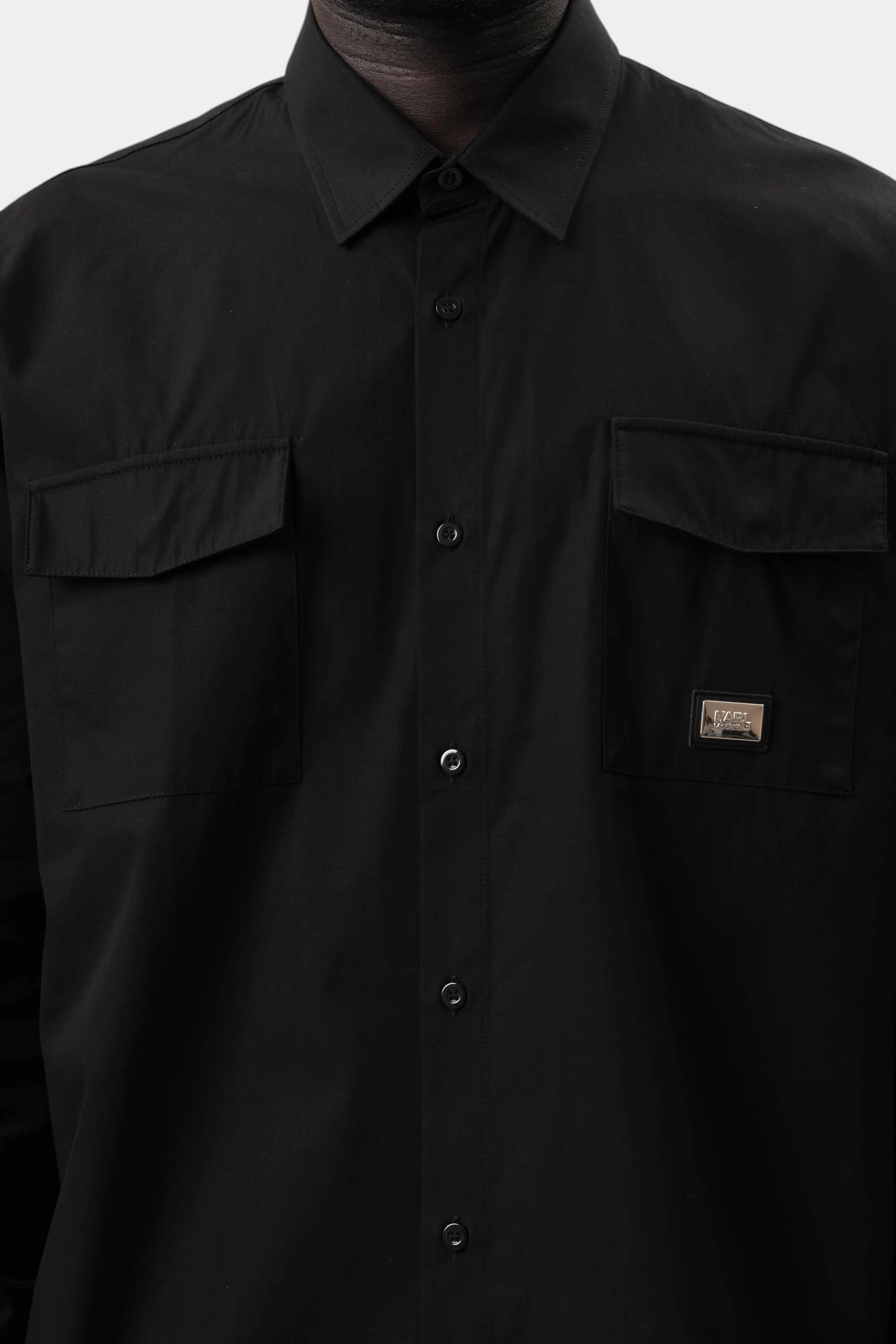 552672_605961 Рубашка с длинным рукавом Karl Lagerfeld Черный