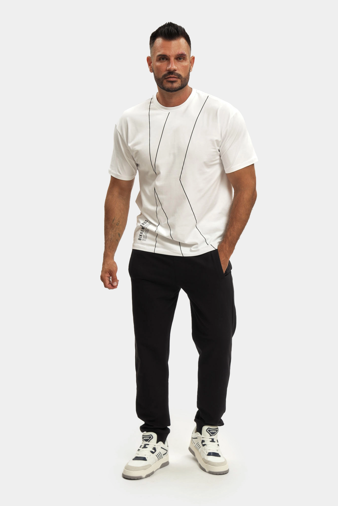 BMT0911 Футболка Bikkembergs Белый