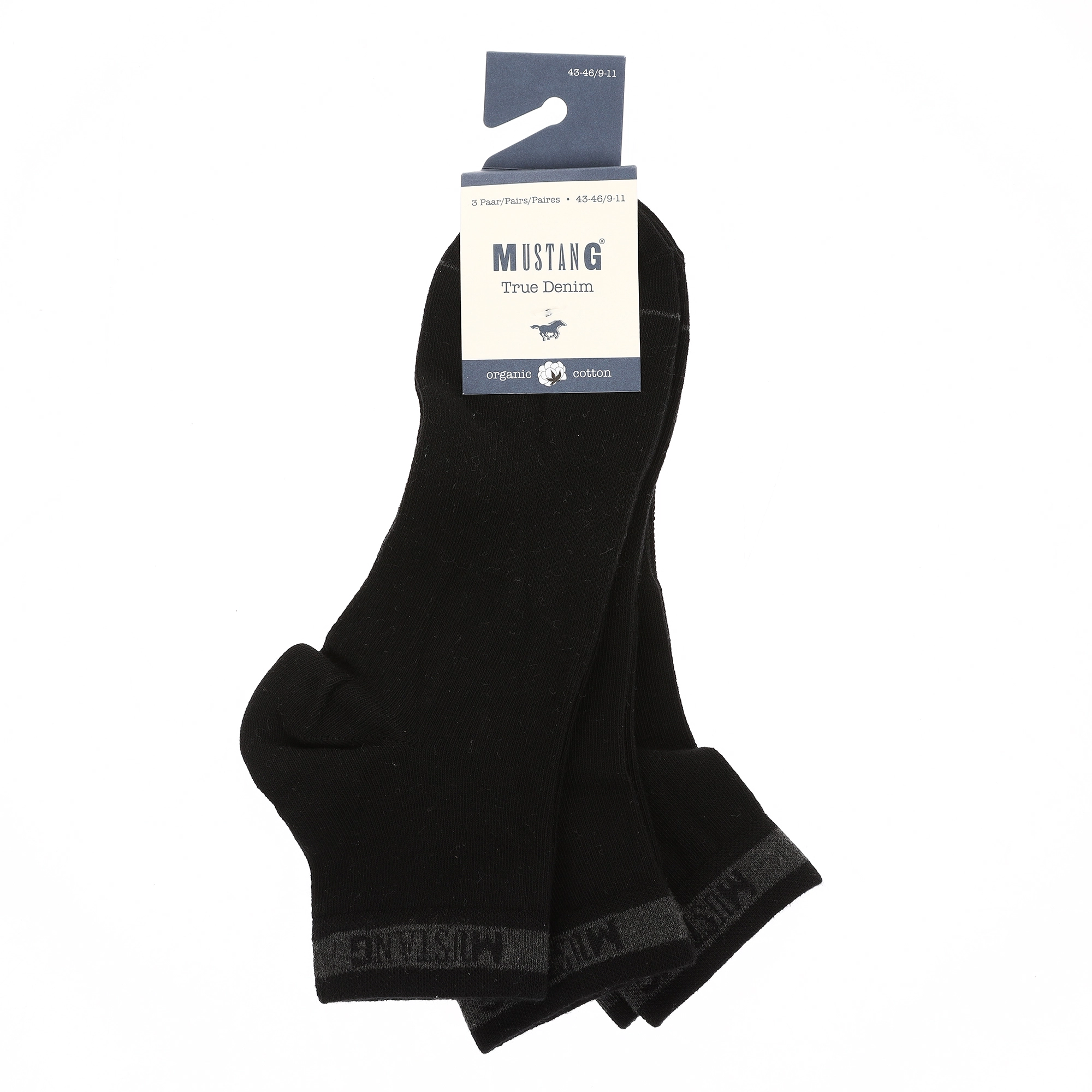 MU32018 Короткие носки Mustang Черный