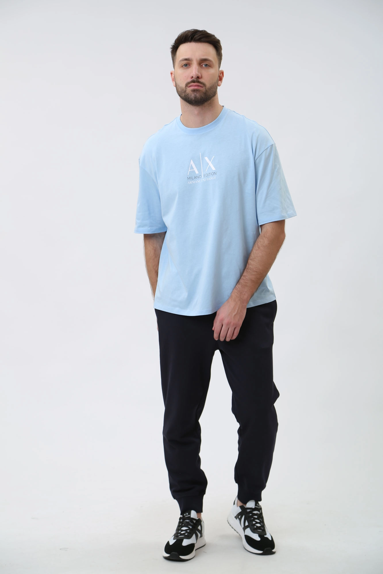 3DZTAB_ZJ3VZ Футболка Armani Exchange Голубой