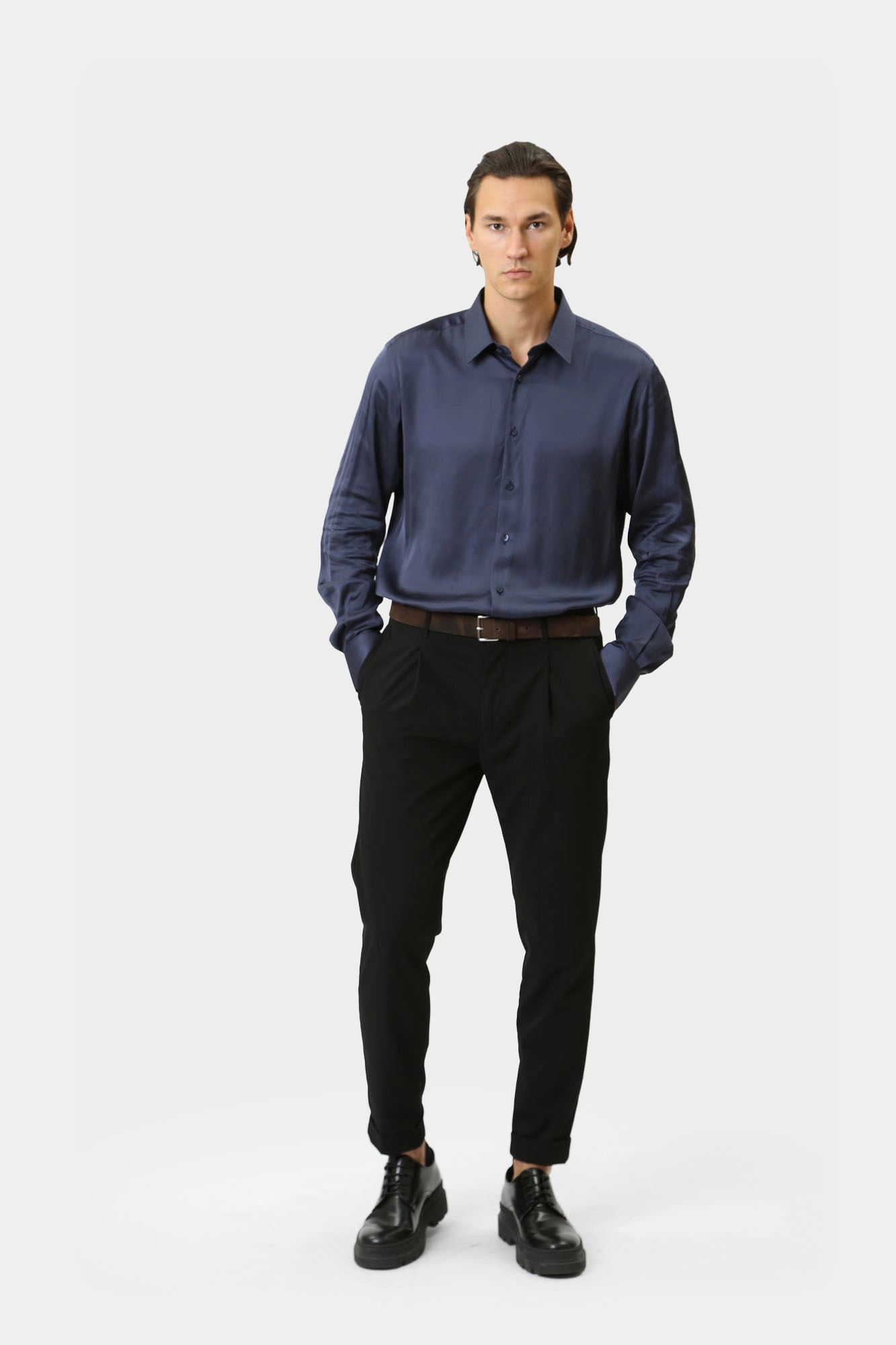 544634_605000 Сорочка д/р Karl Lagerfeld Синий