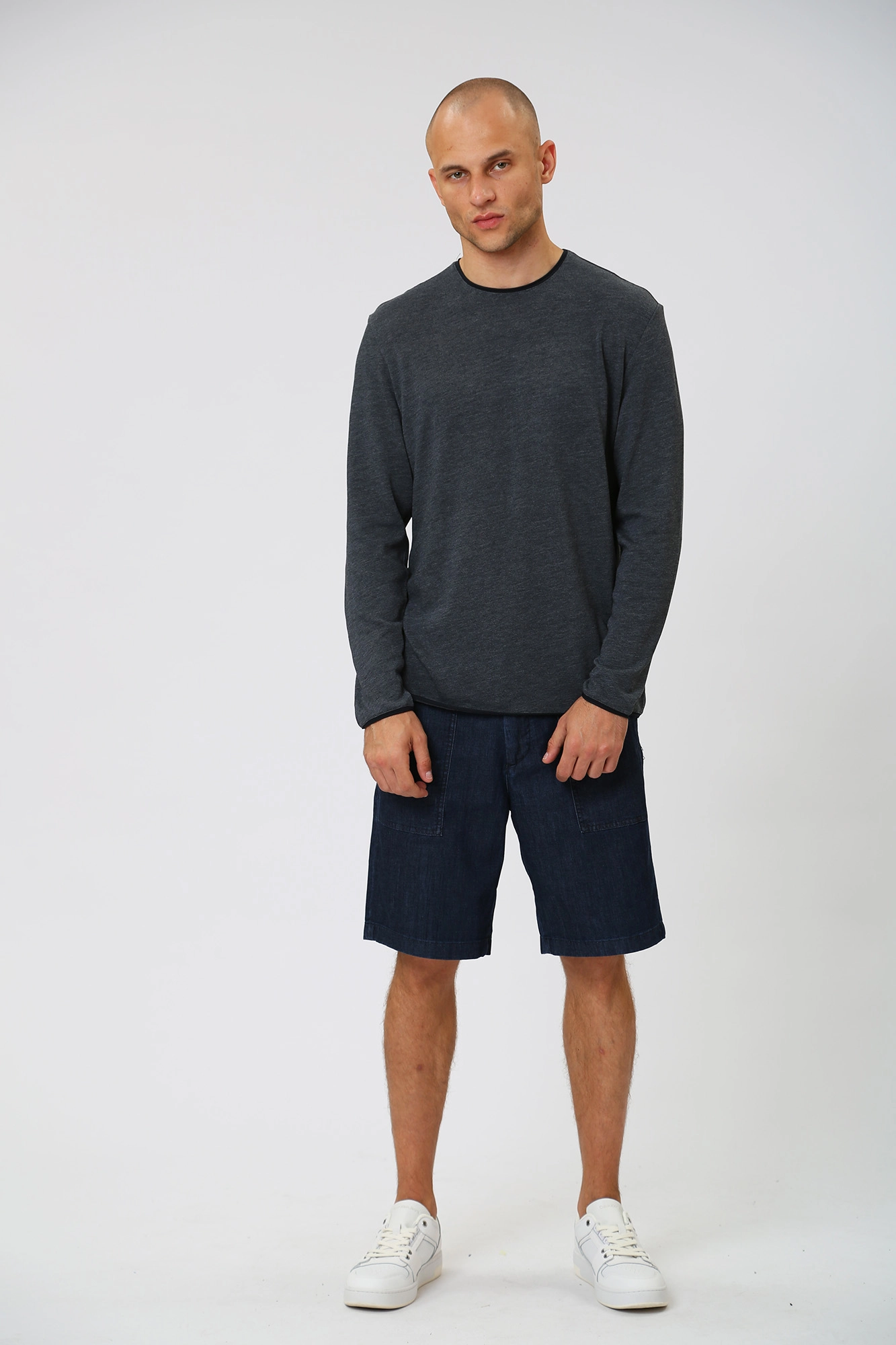 30039854_10008529 Лонгслив Strellson Синий