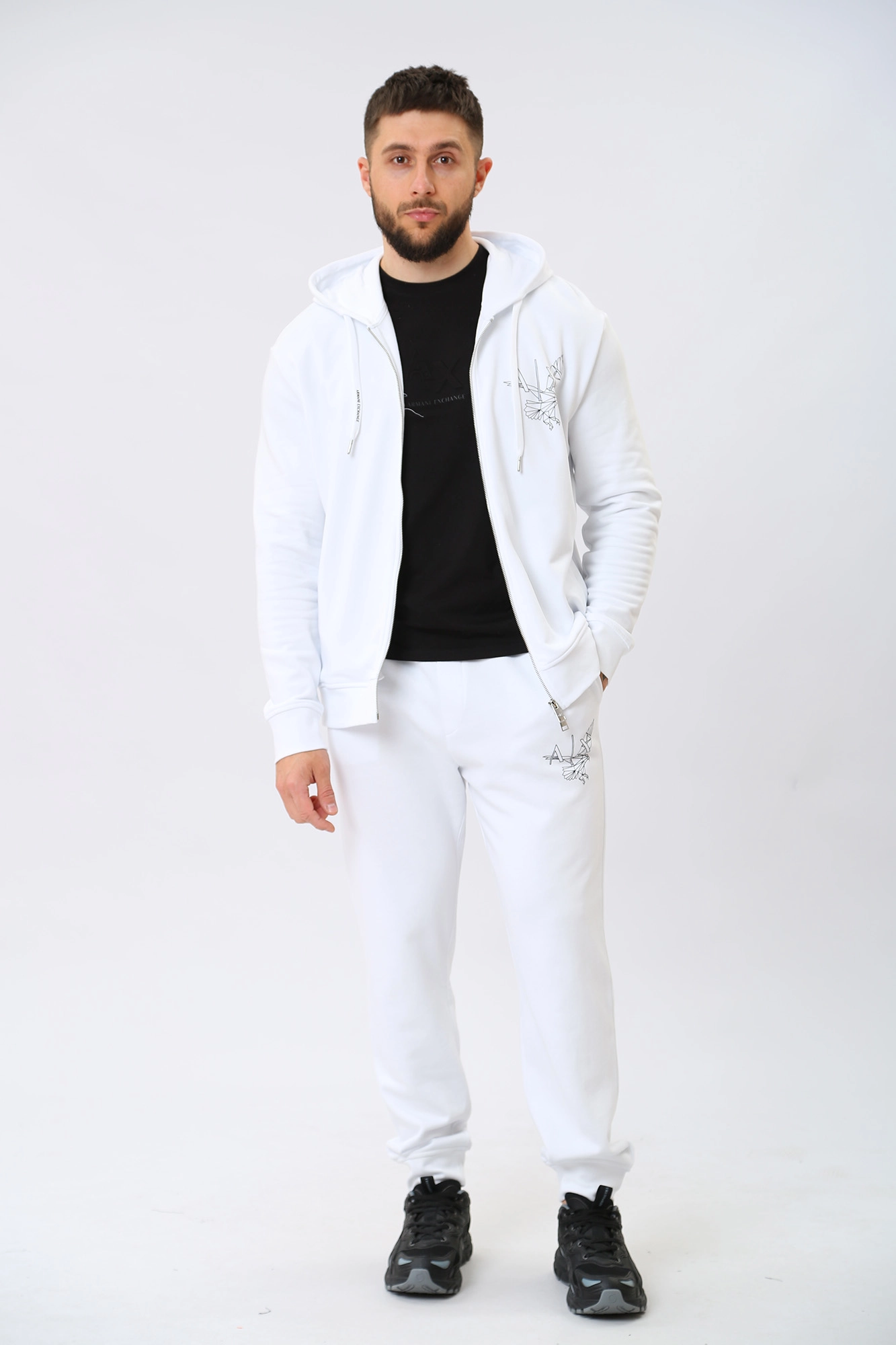 3RZMAP_ZJTDZ Толстовка с капюшоном Armani Exchange Белый