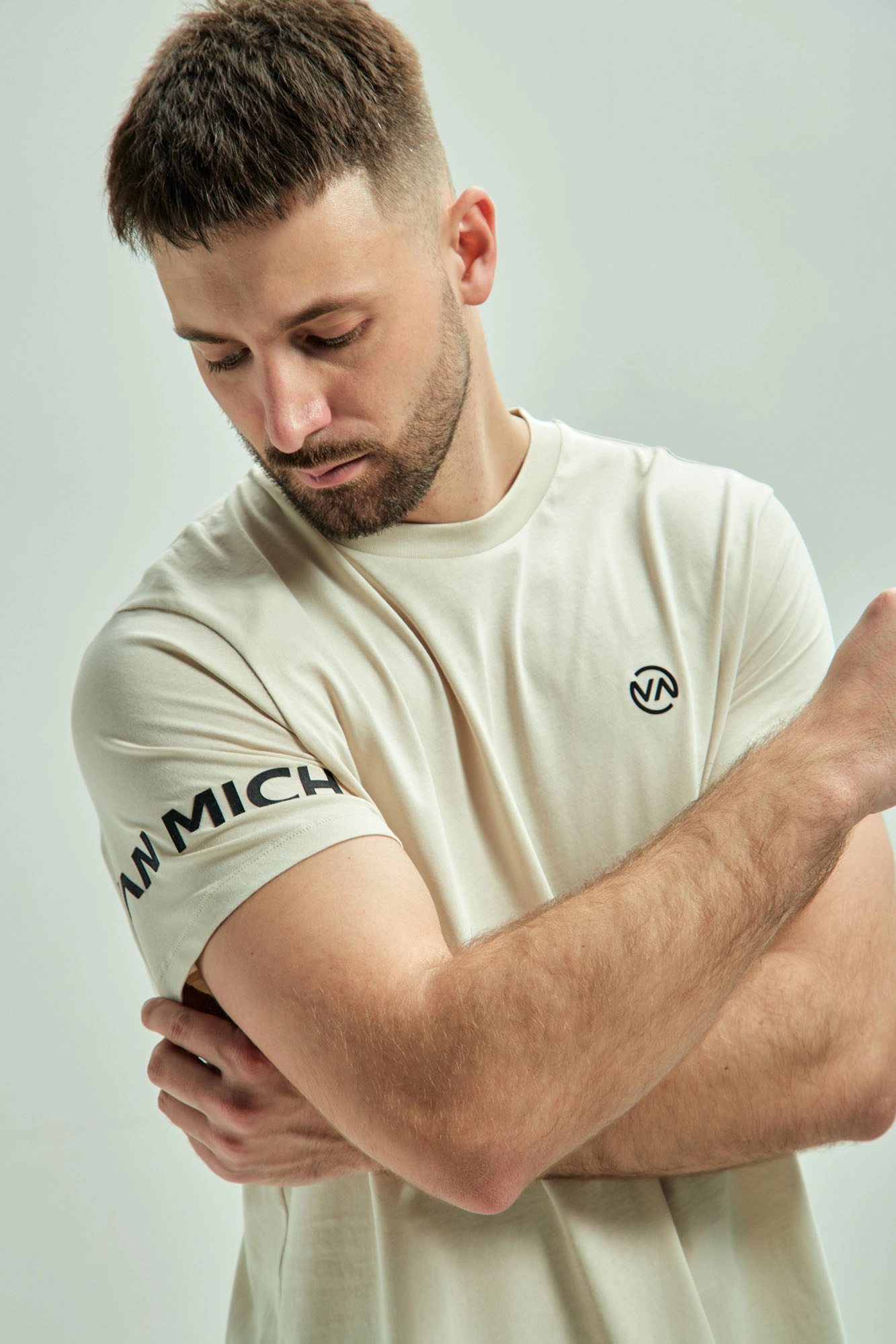 VM-ERK-22-068 Футболка Van Mich Бежевый