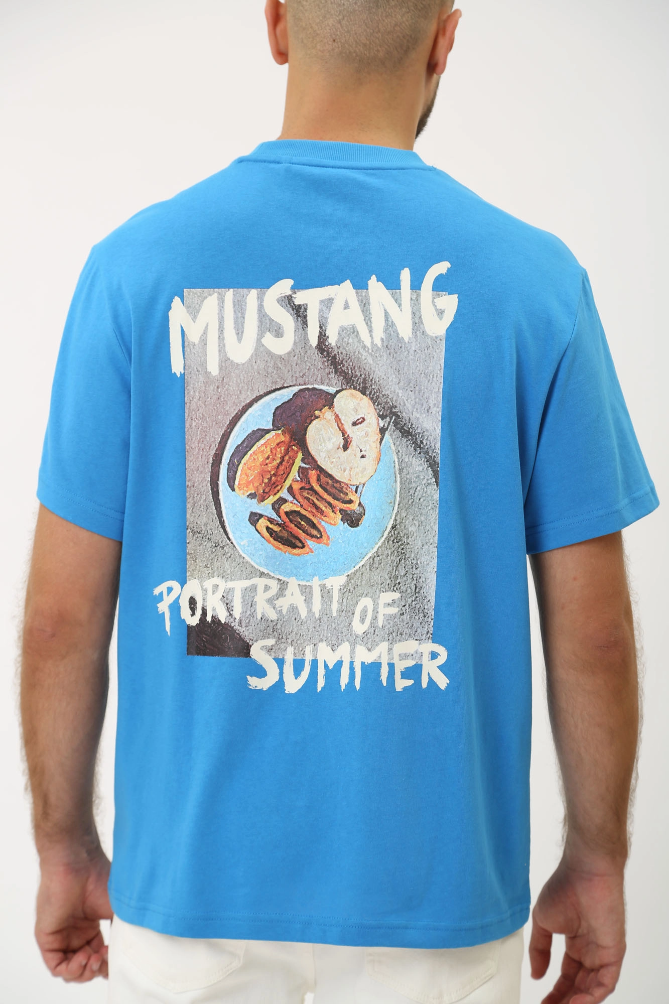 1015078 Футболка Mustang Синий