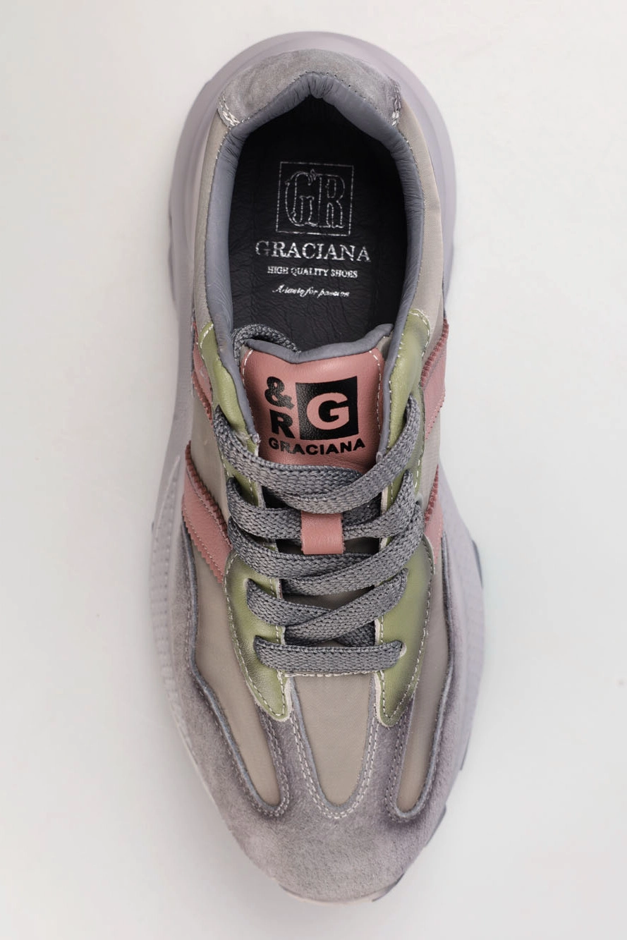 S8-8516 Кроссовки Graciana Серый