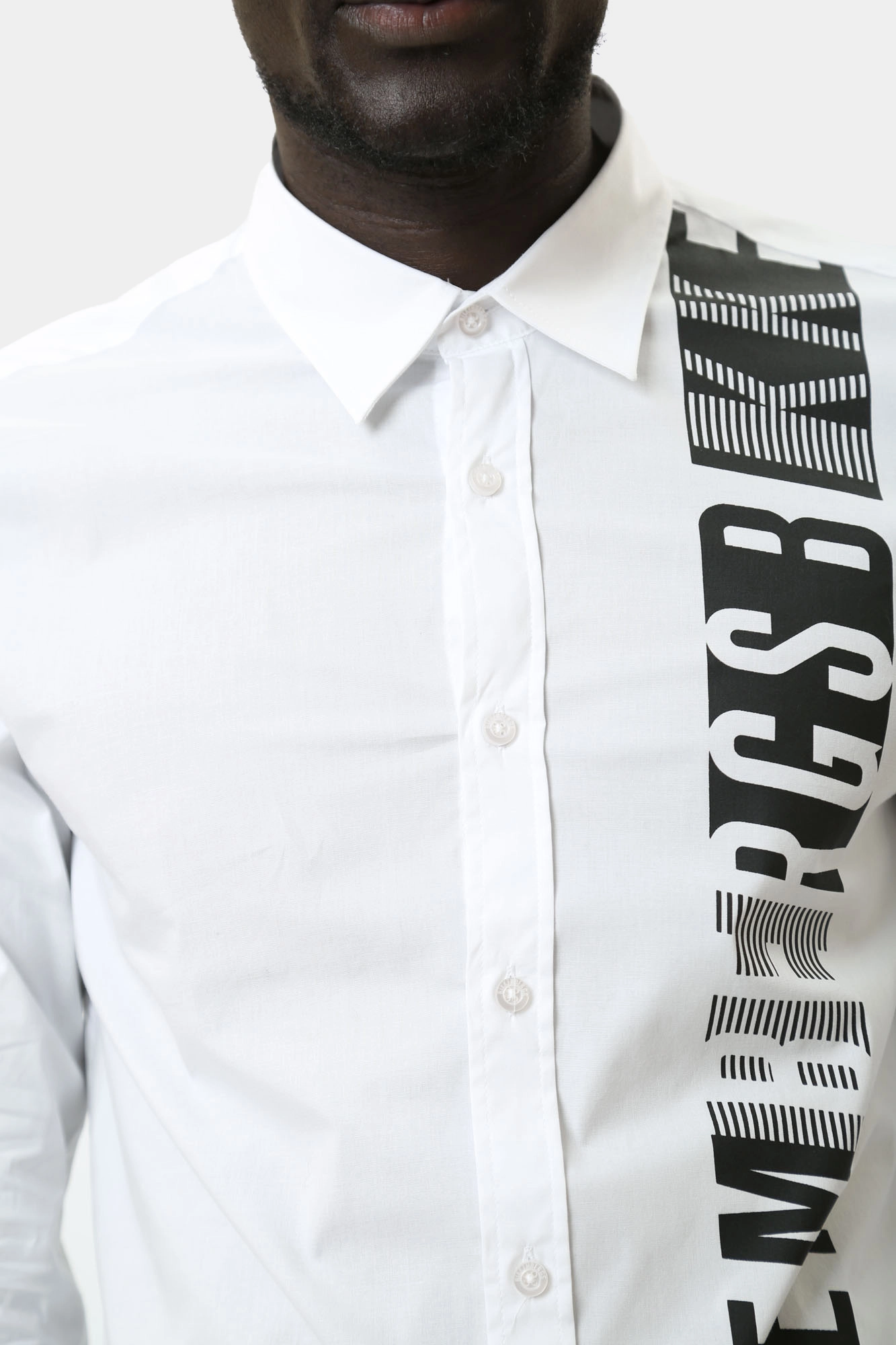 BMS0551 Сорочка Bikkembergs Белый