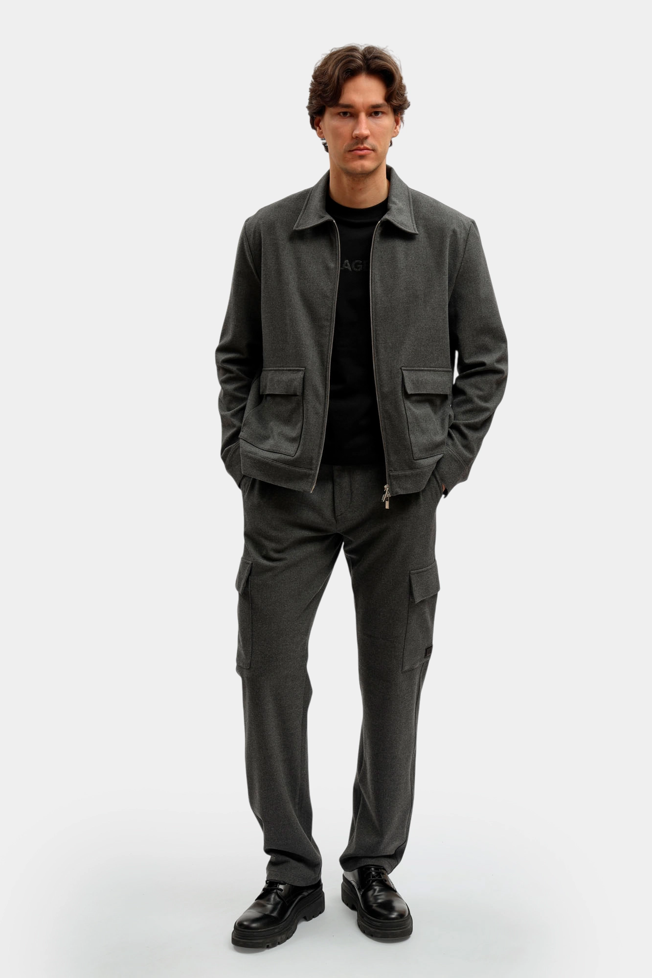 554566_505062 Рубашка Karl Lagerfeld Серый